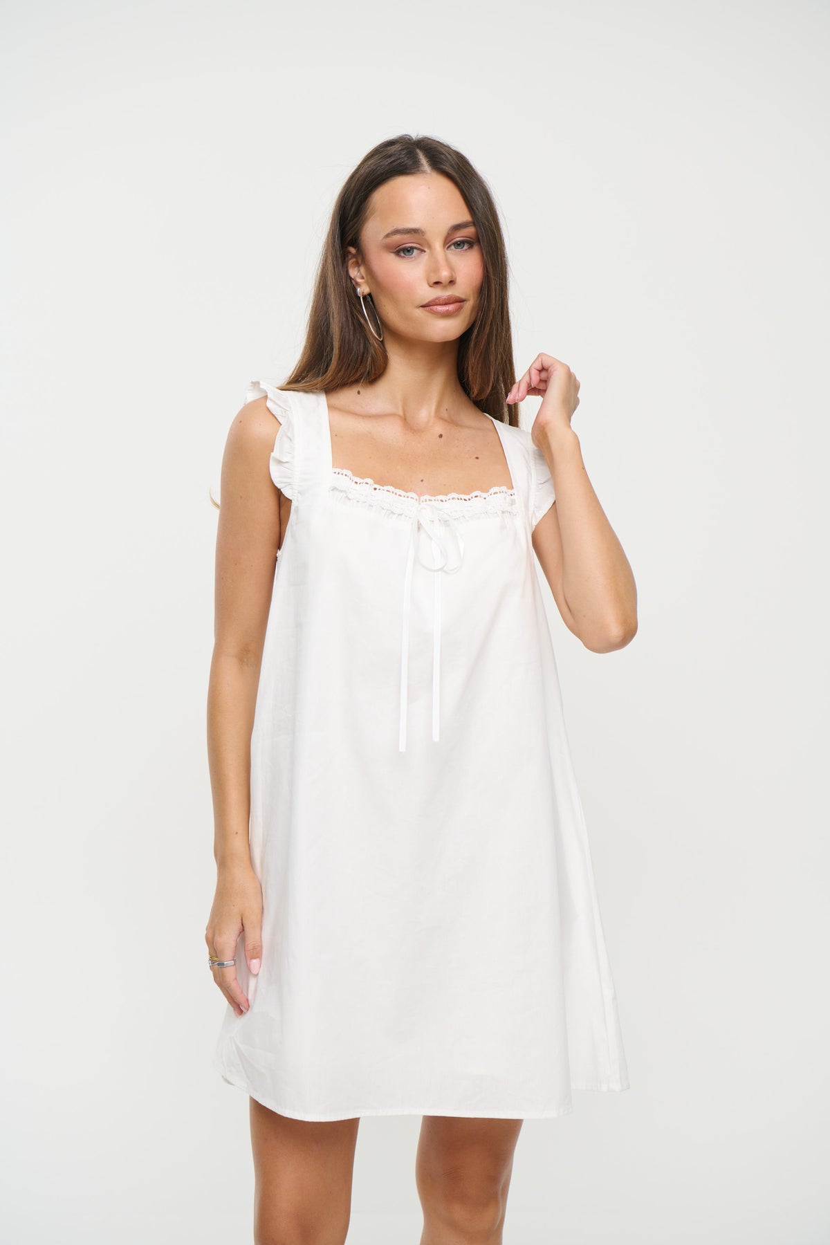 Cadia Mini Dress White