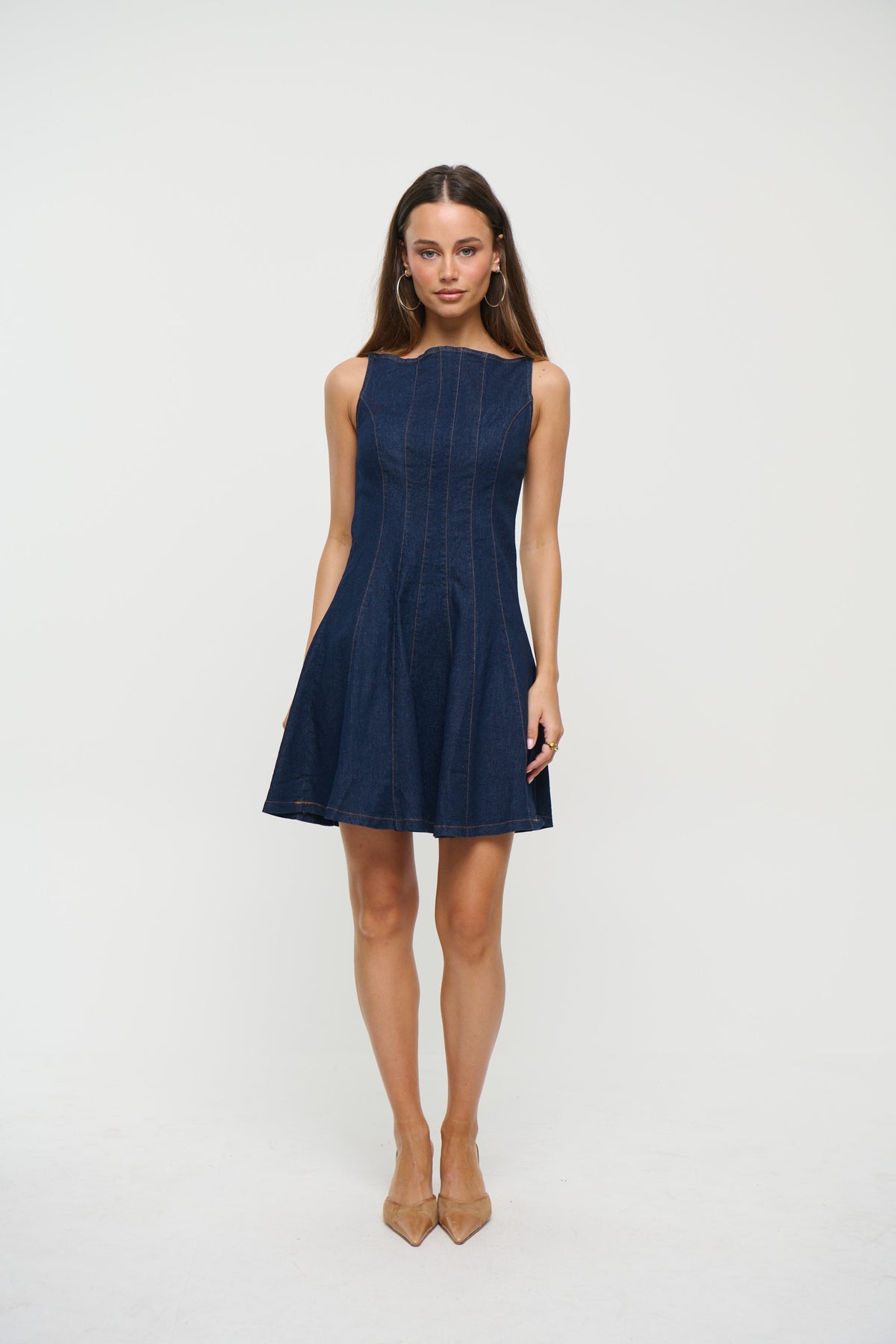 Simone Denim Mini Dress Indigo