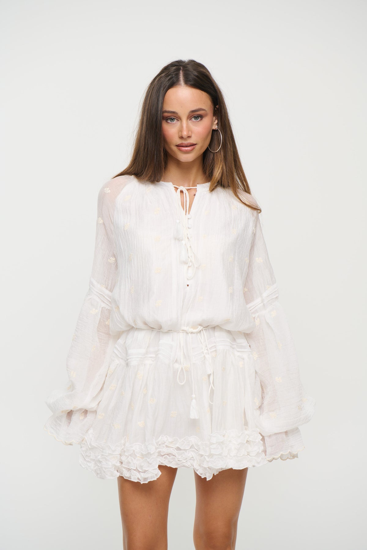 Celina Mini Dress White