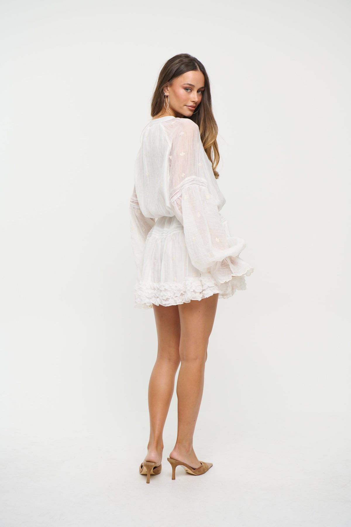 Celina Mini Dress White