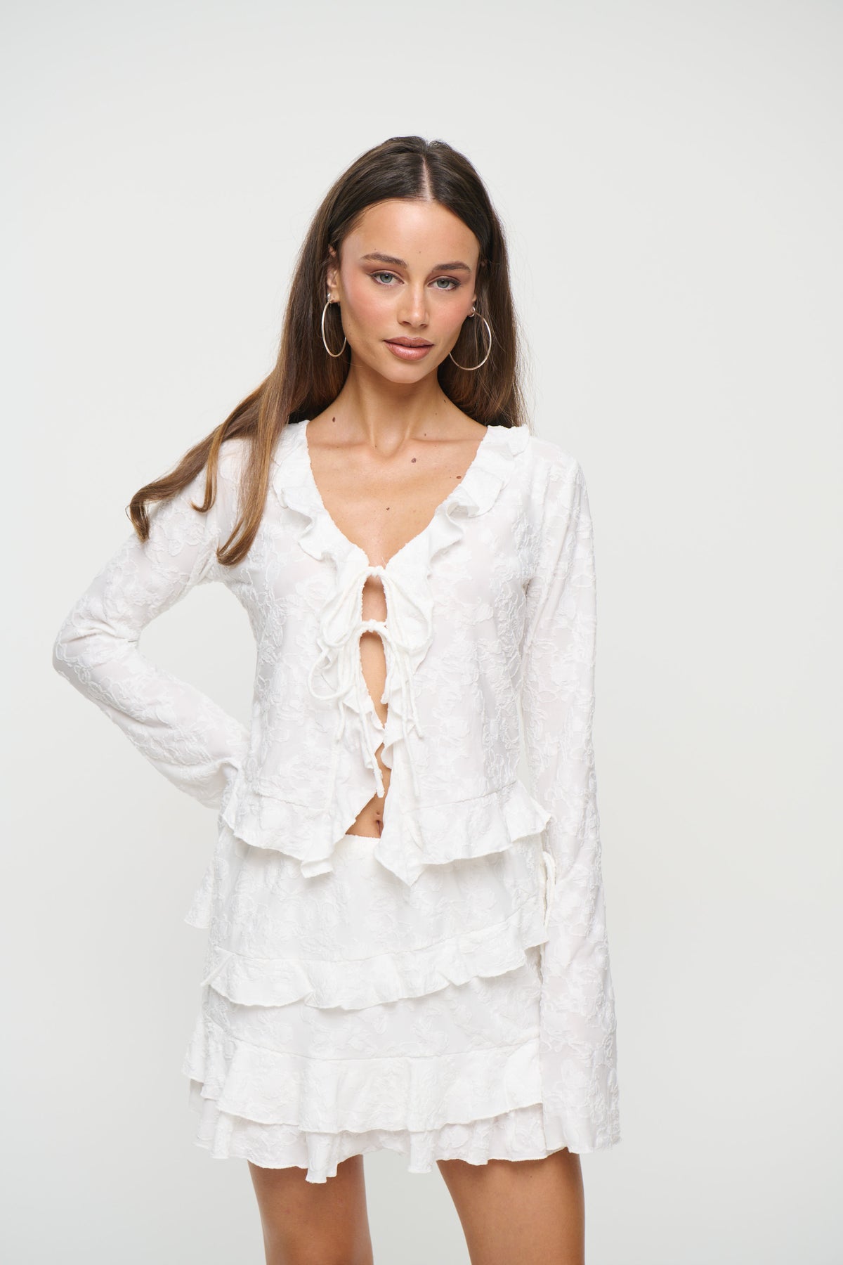 Lani Long Sleeve White
