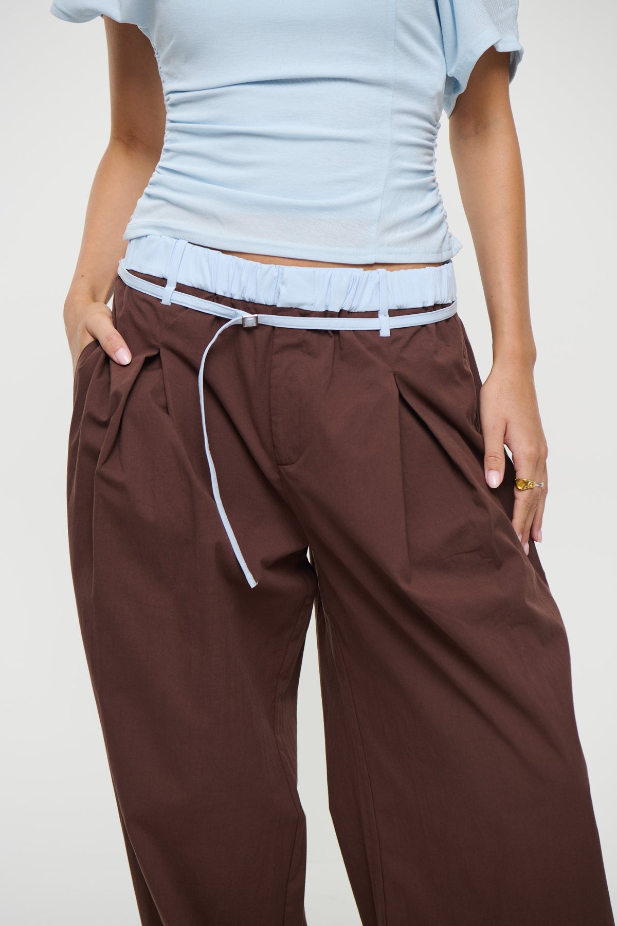 Britta Pants Chocolate/Sky