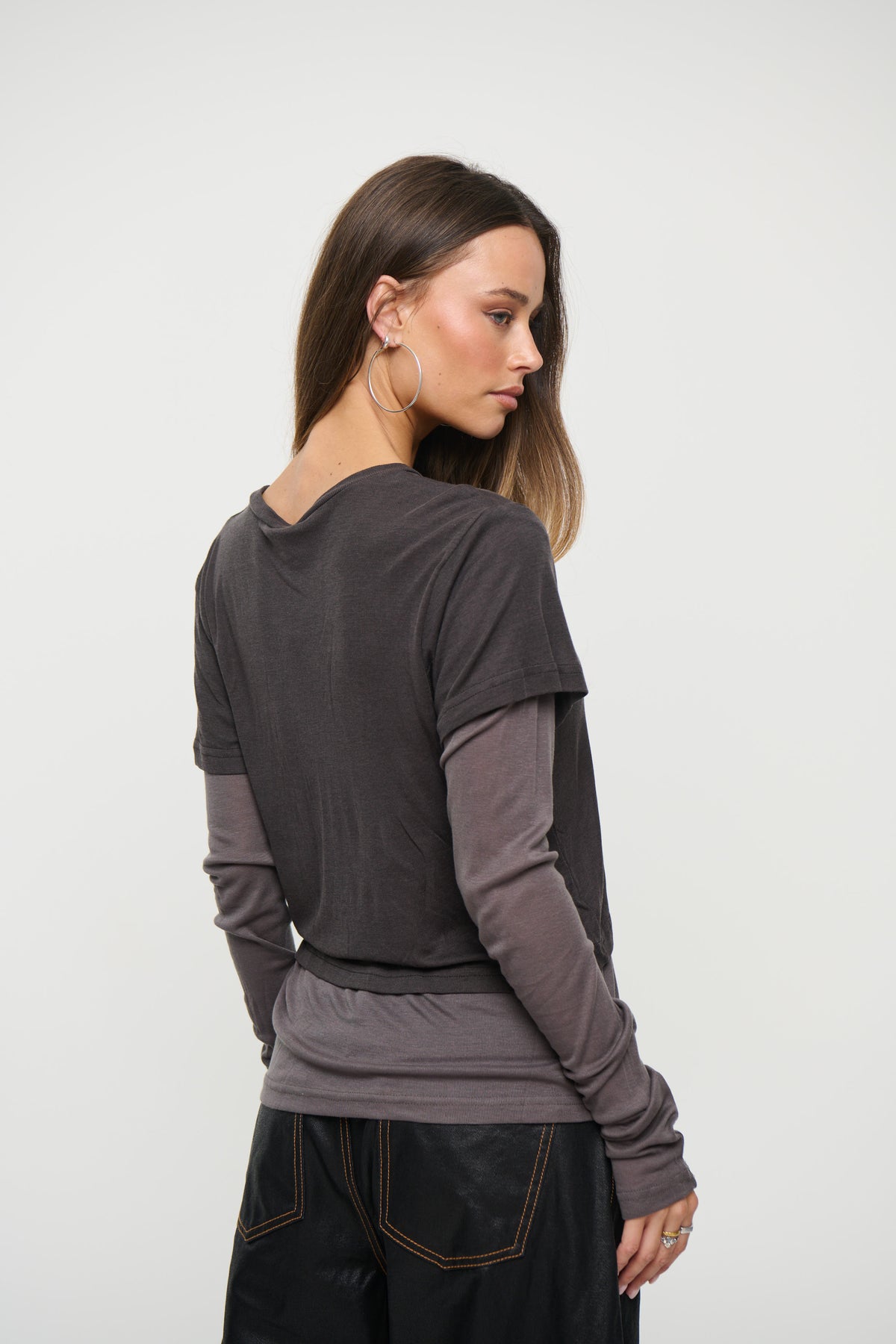 Calenia Top Dark Grey