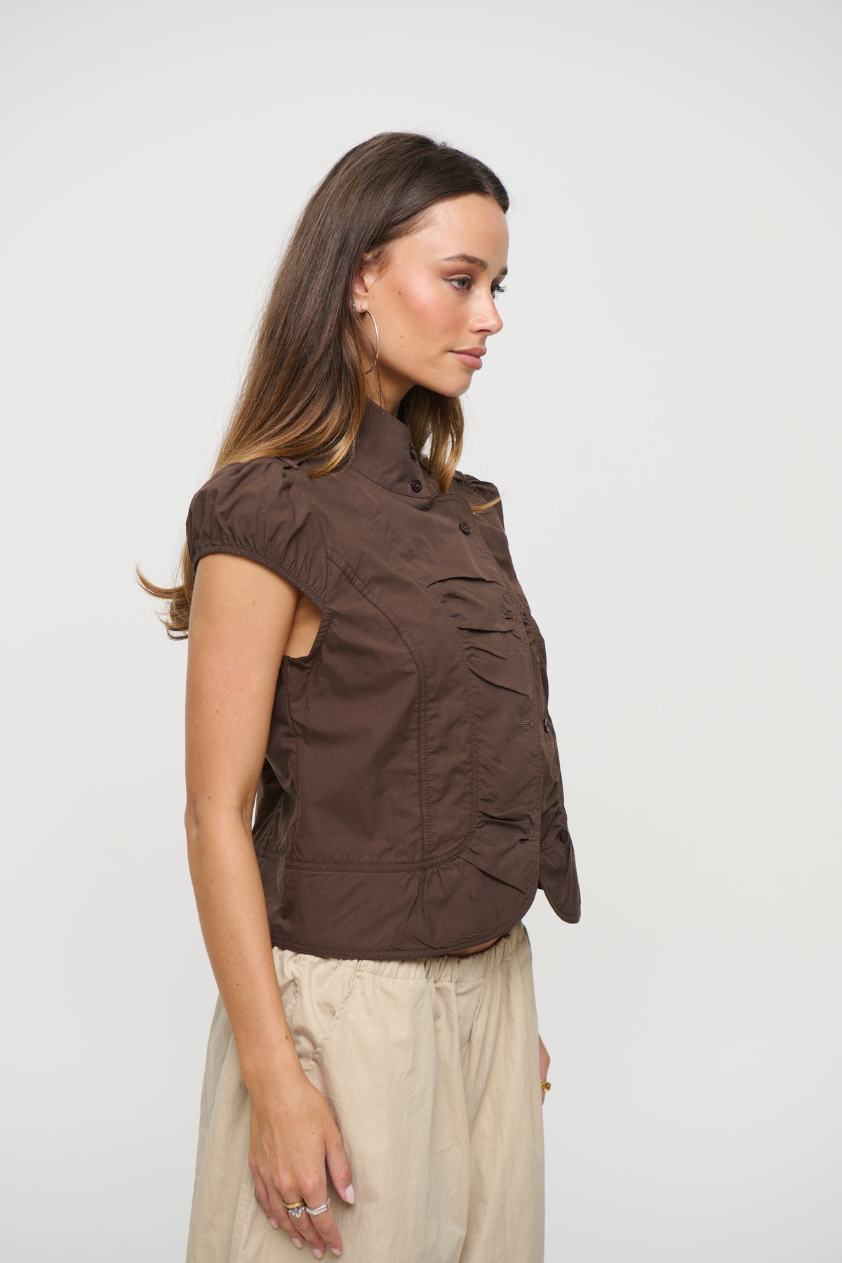 Yianni Short Sleeve Shirt Chocolate