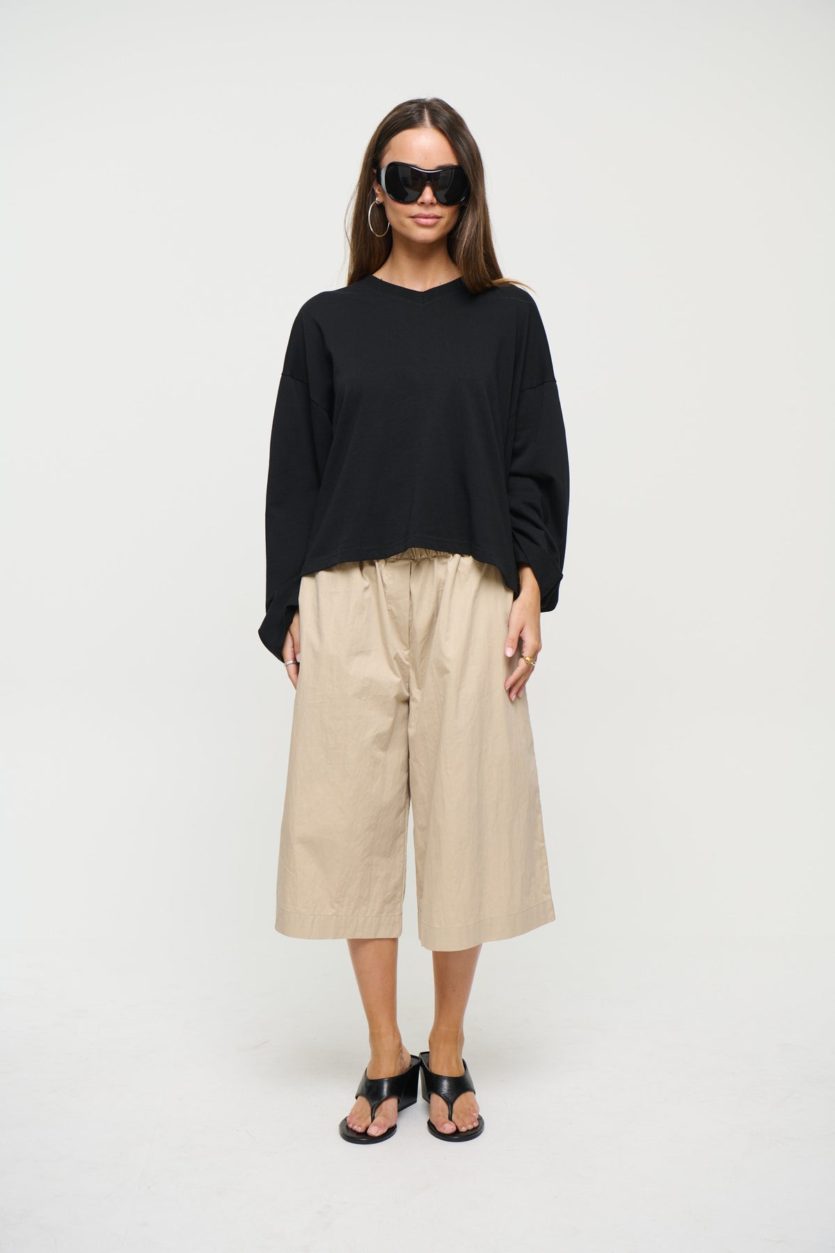Bloom V Long Sleeve Onyx
