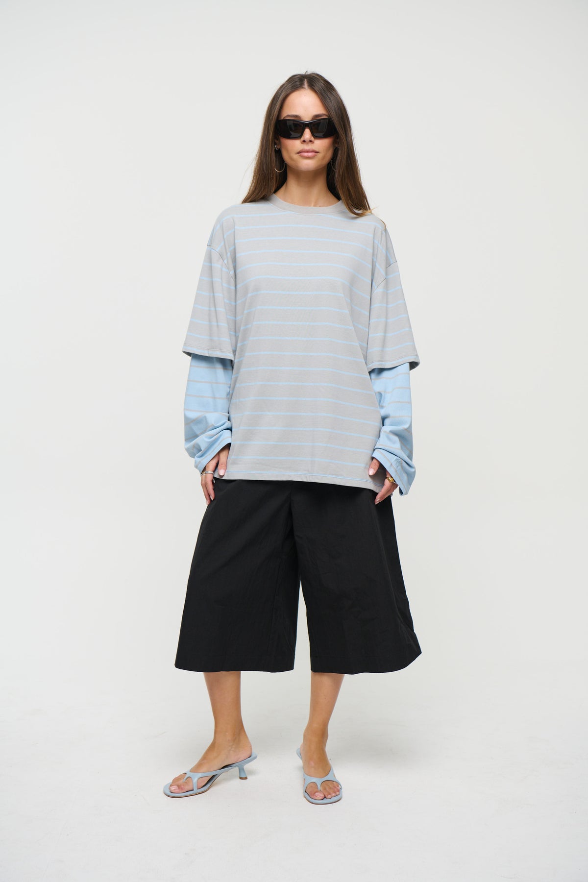 Bottega Shirt Cloudy Sky Stripe
