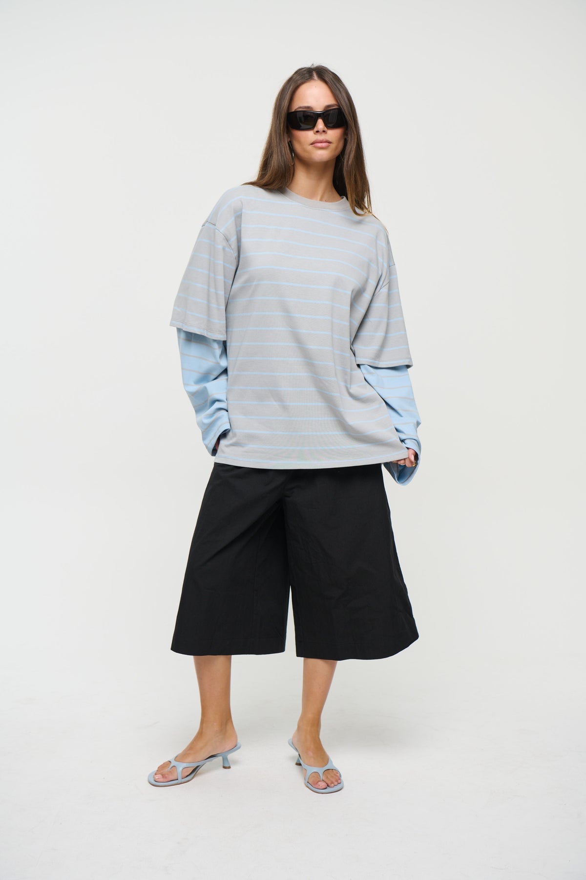 Bottega Shirt Cloudy Sky Stripe