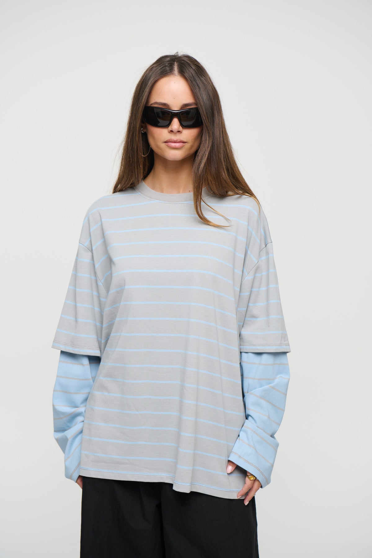 Bottega Shirt Cloudy Sky Stripe