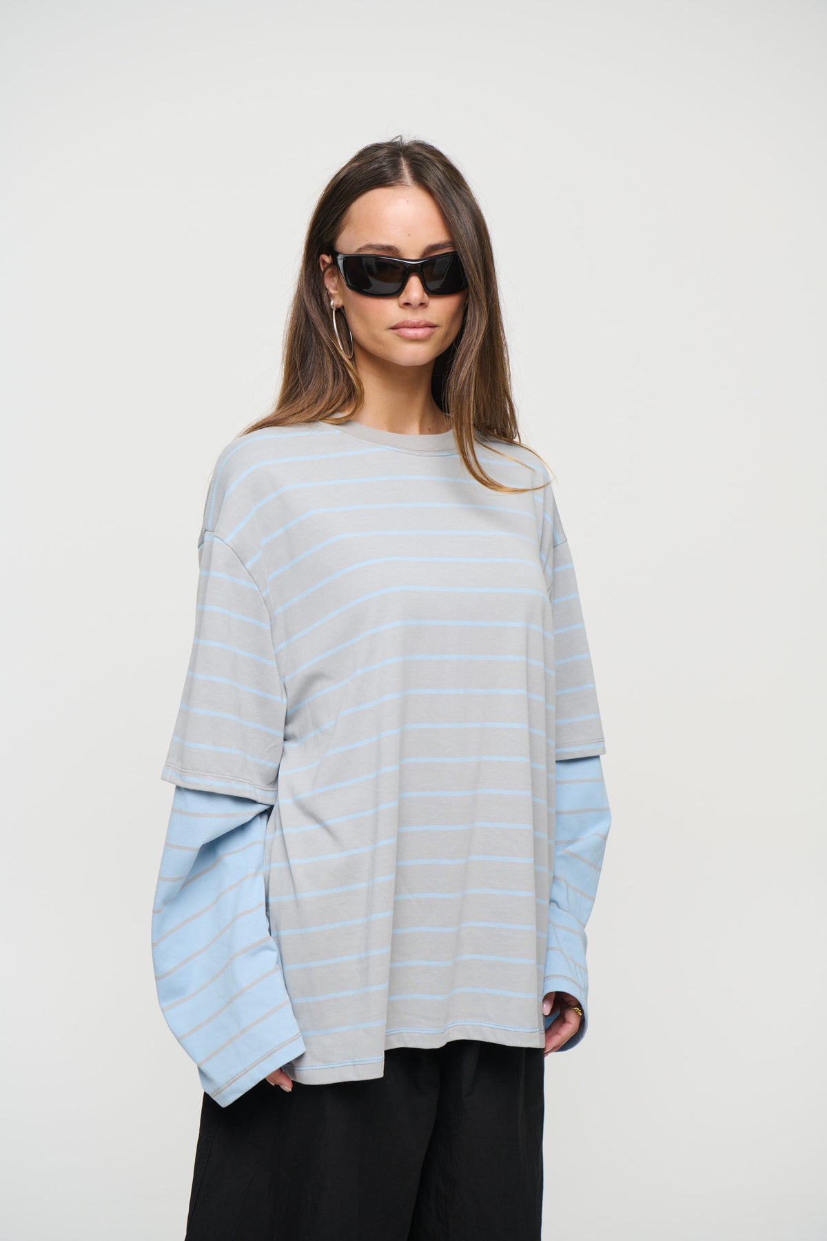 Bottega Shirt Cloudy Sky Stripe