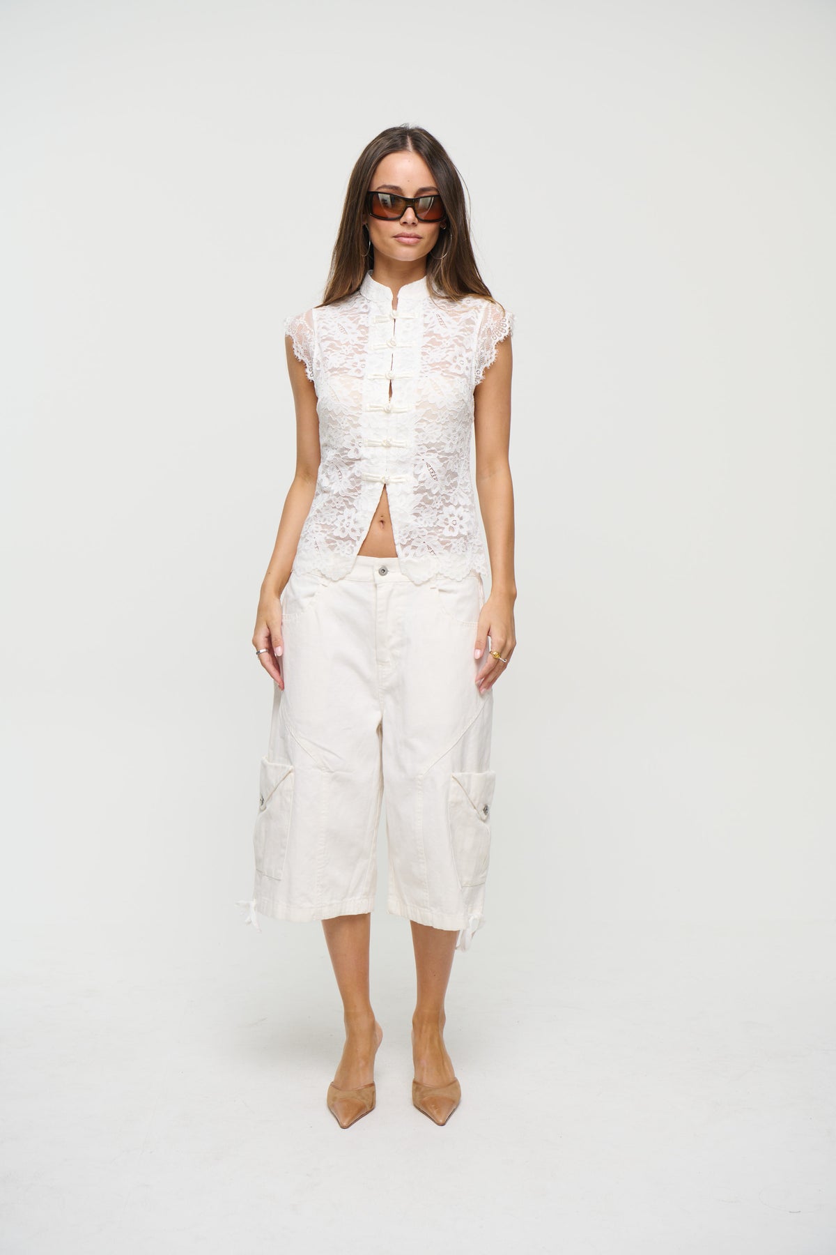Anita Lace Top White