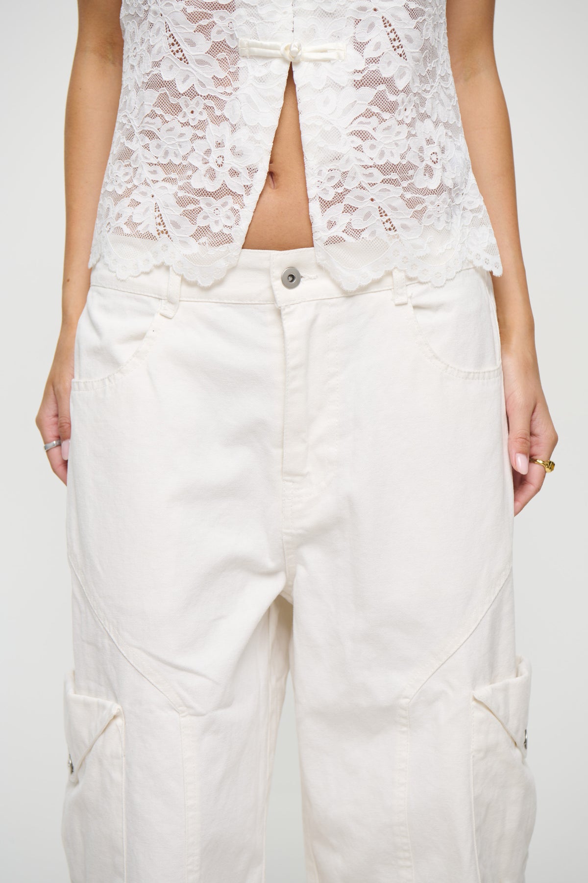 Annie Cargo Short White