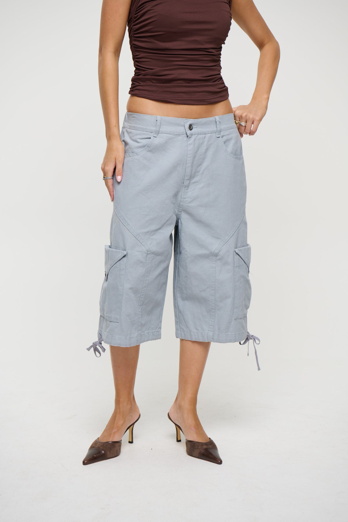 Annie Cargo Short Powder Blue
