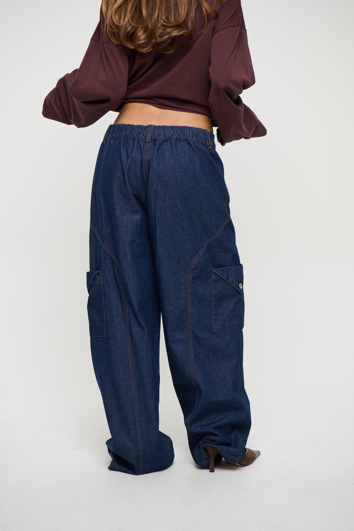 Annie Cargo Pant Dark Denim
