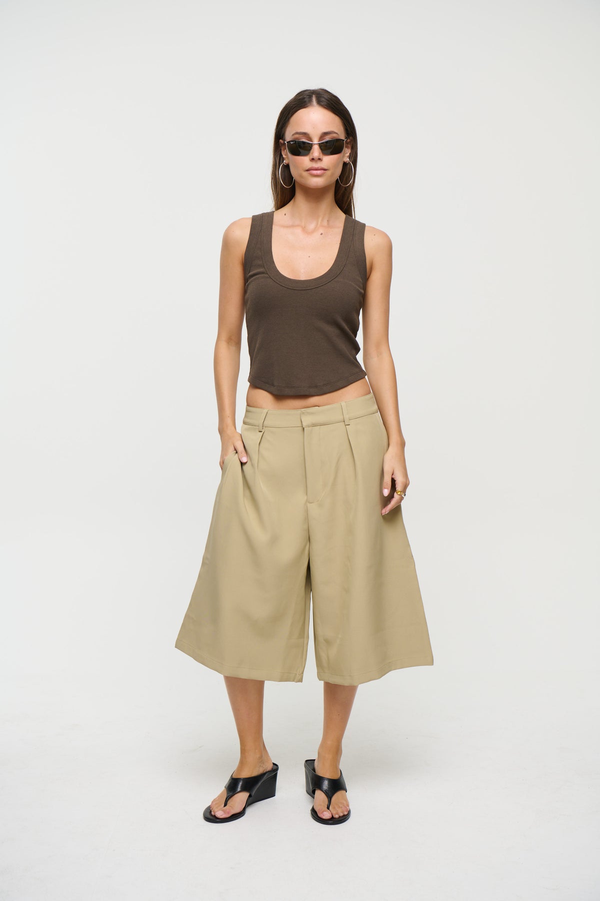 Roni Long Short Khaki