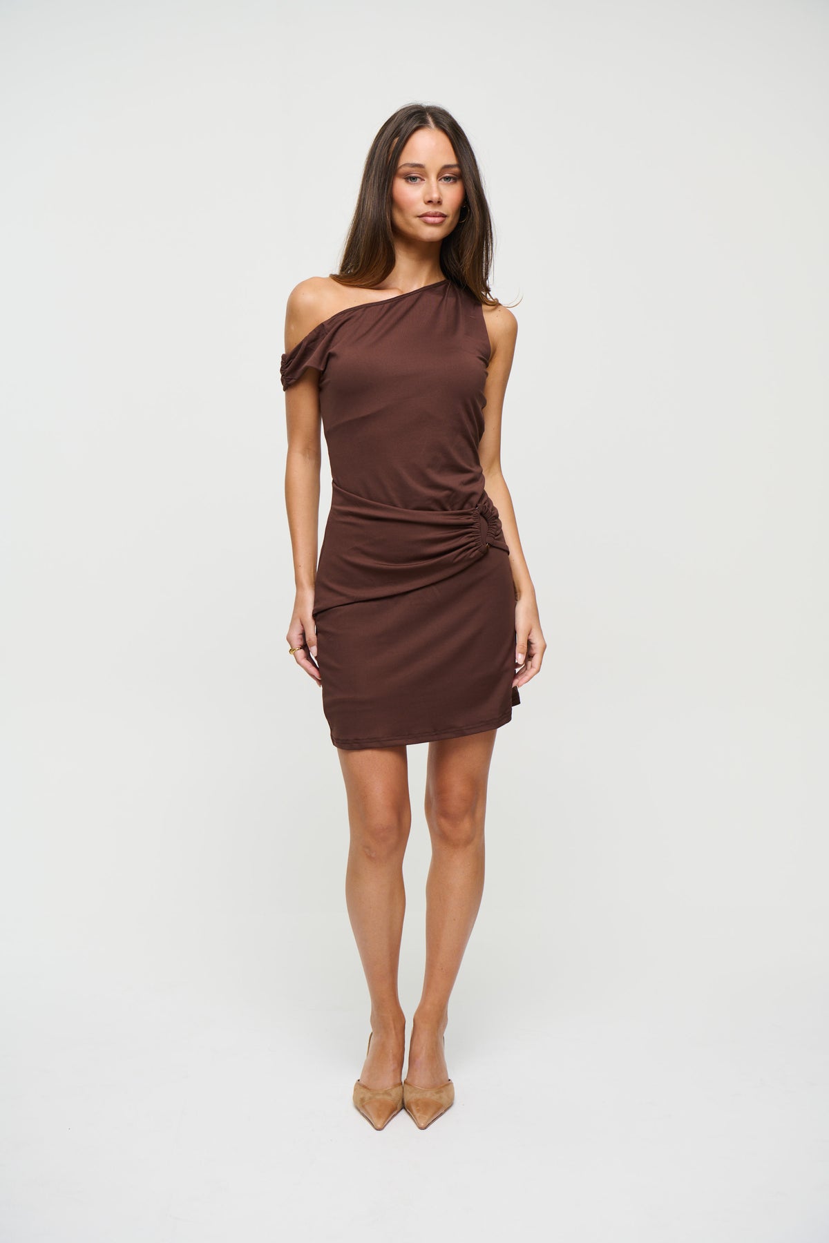 Marion Mini Dress Chocolate