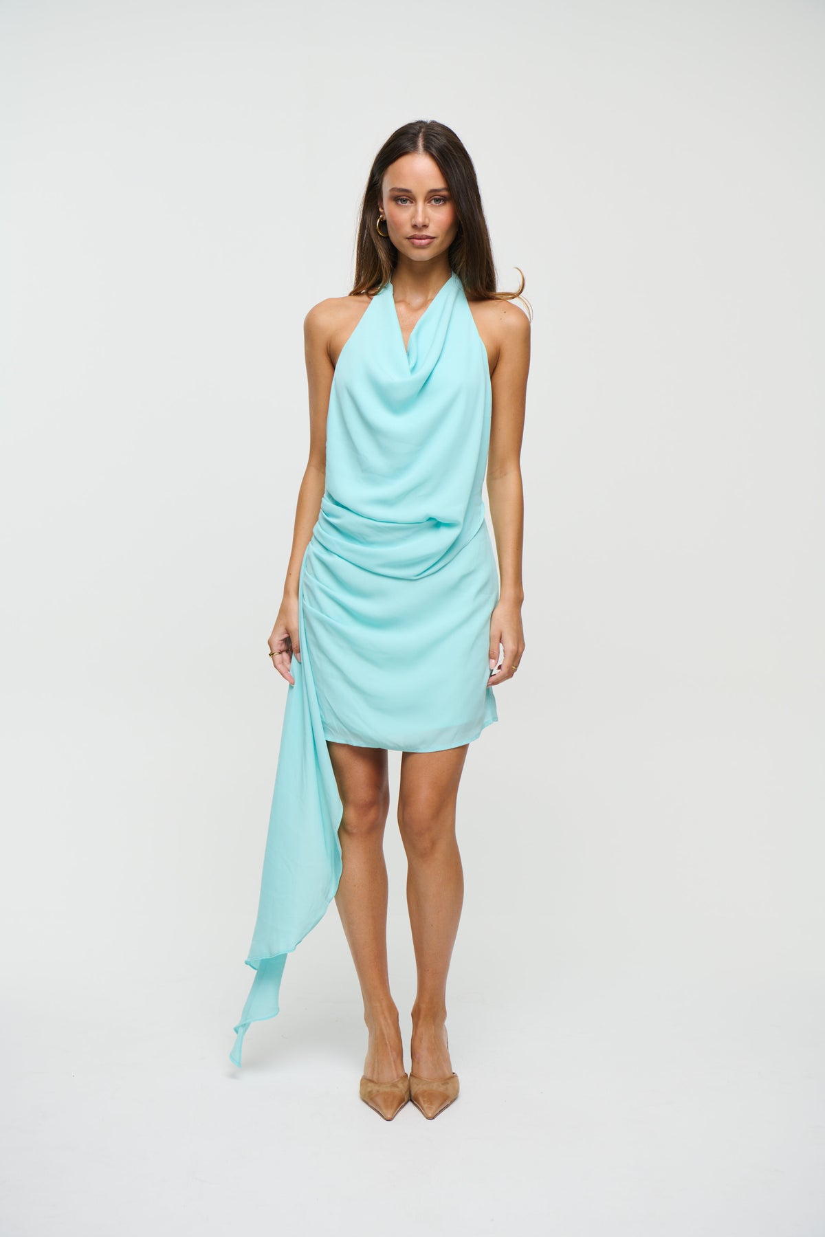 Hallie Mini Dress Sky