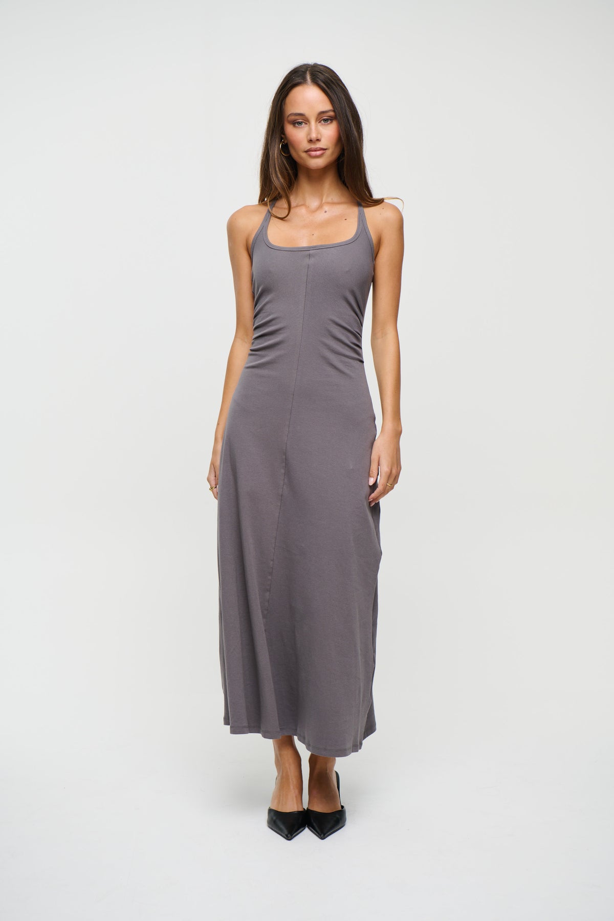 Alma Midi Dress Slate