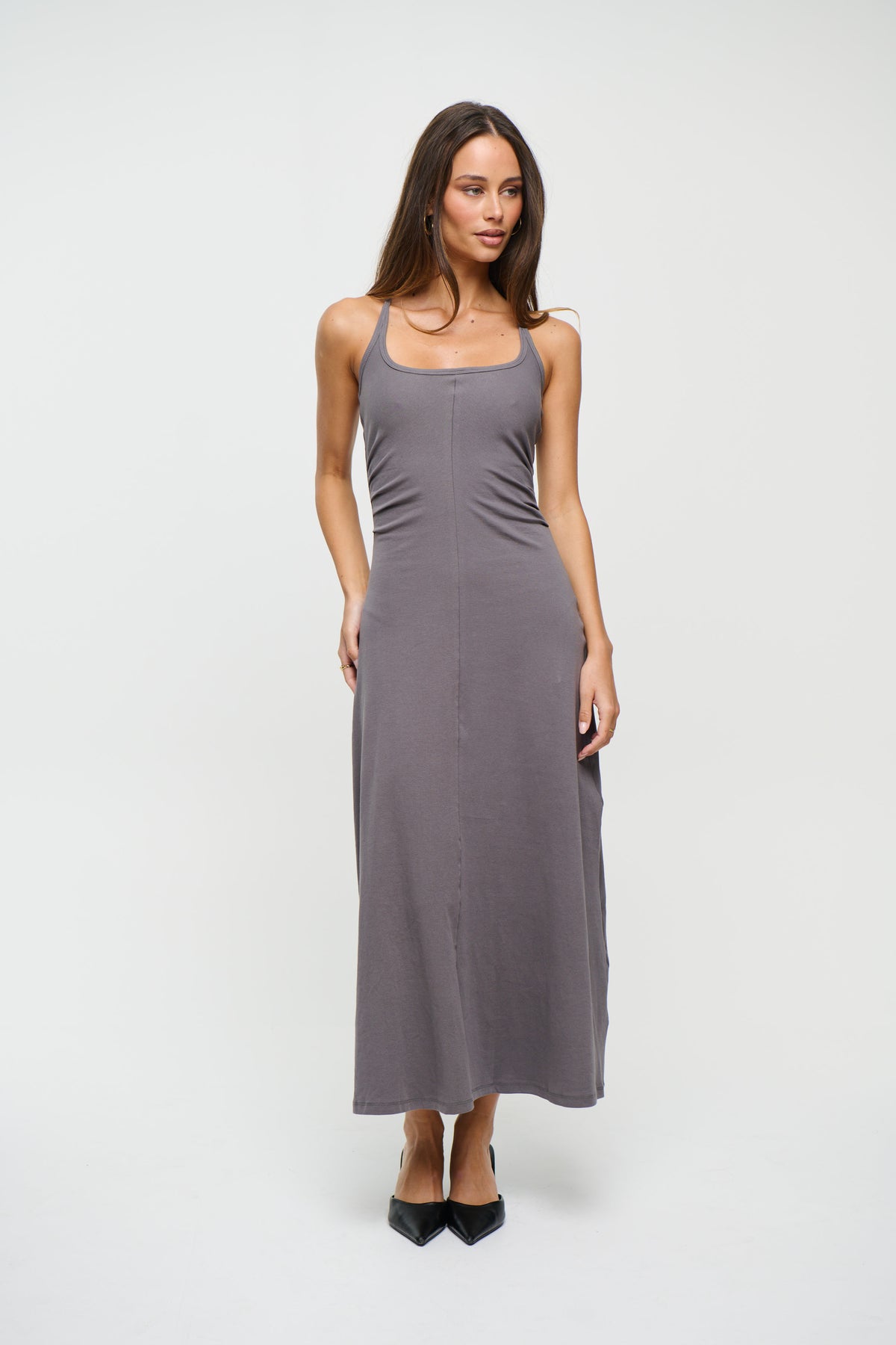 Alma Midi Dress Slate