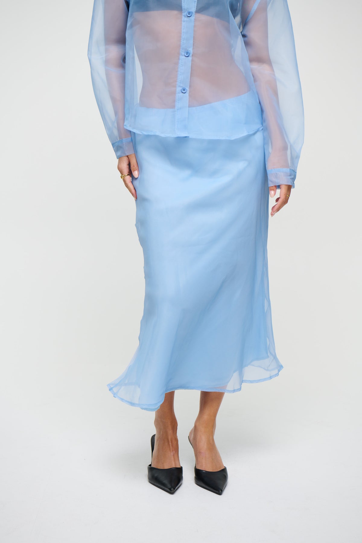 Toni Midi Skirt Sky
