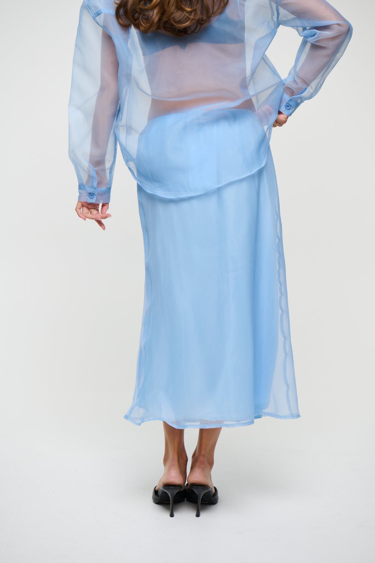 Toni Midi Skirt Sky