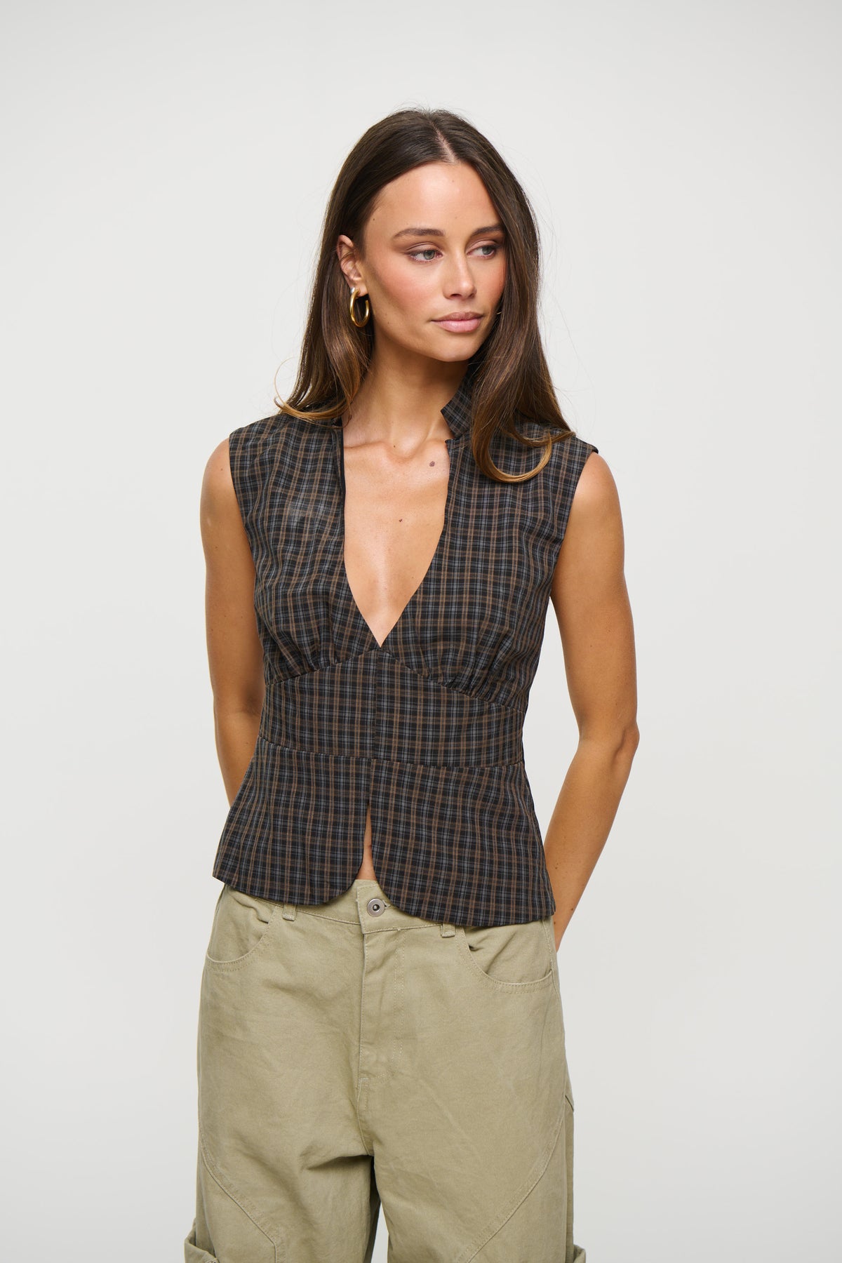 Lucie Top Brown