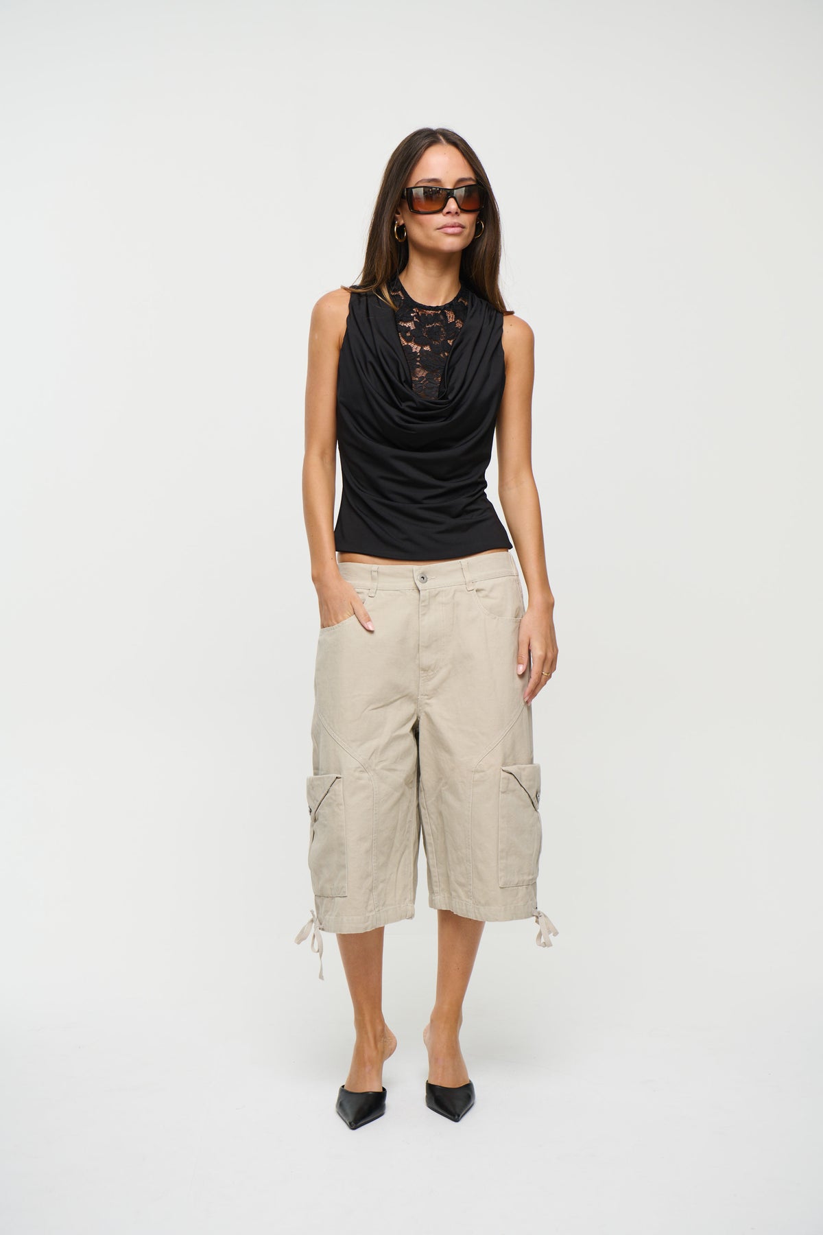Avery Lace Top Black