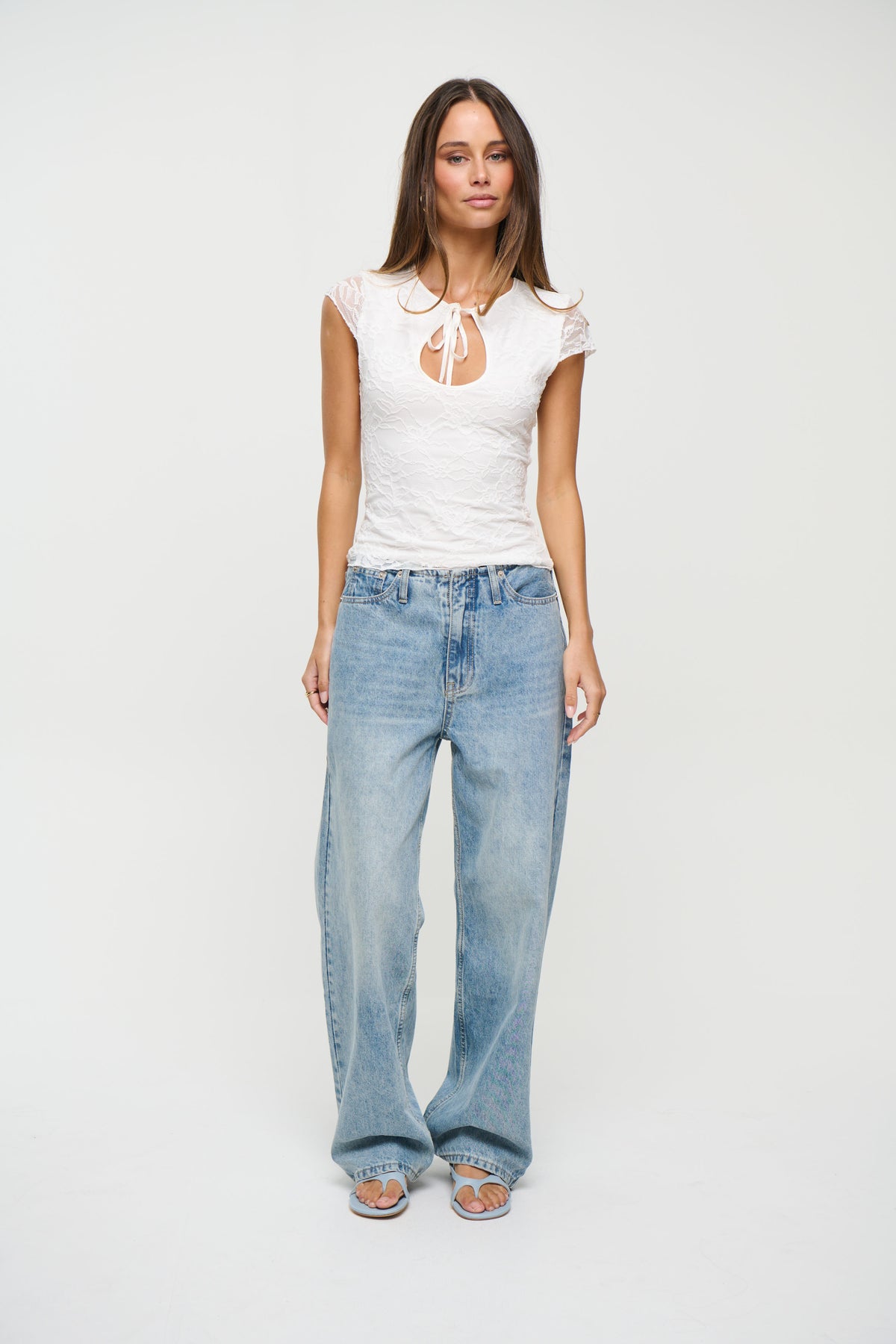 Tasha Lace Top White