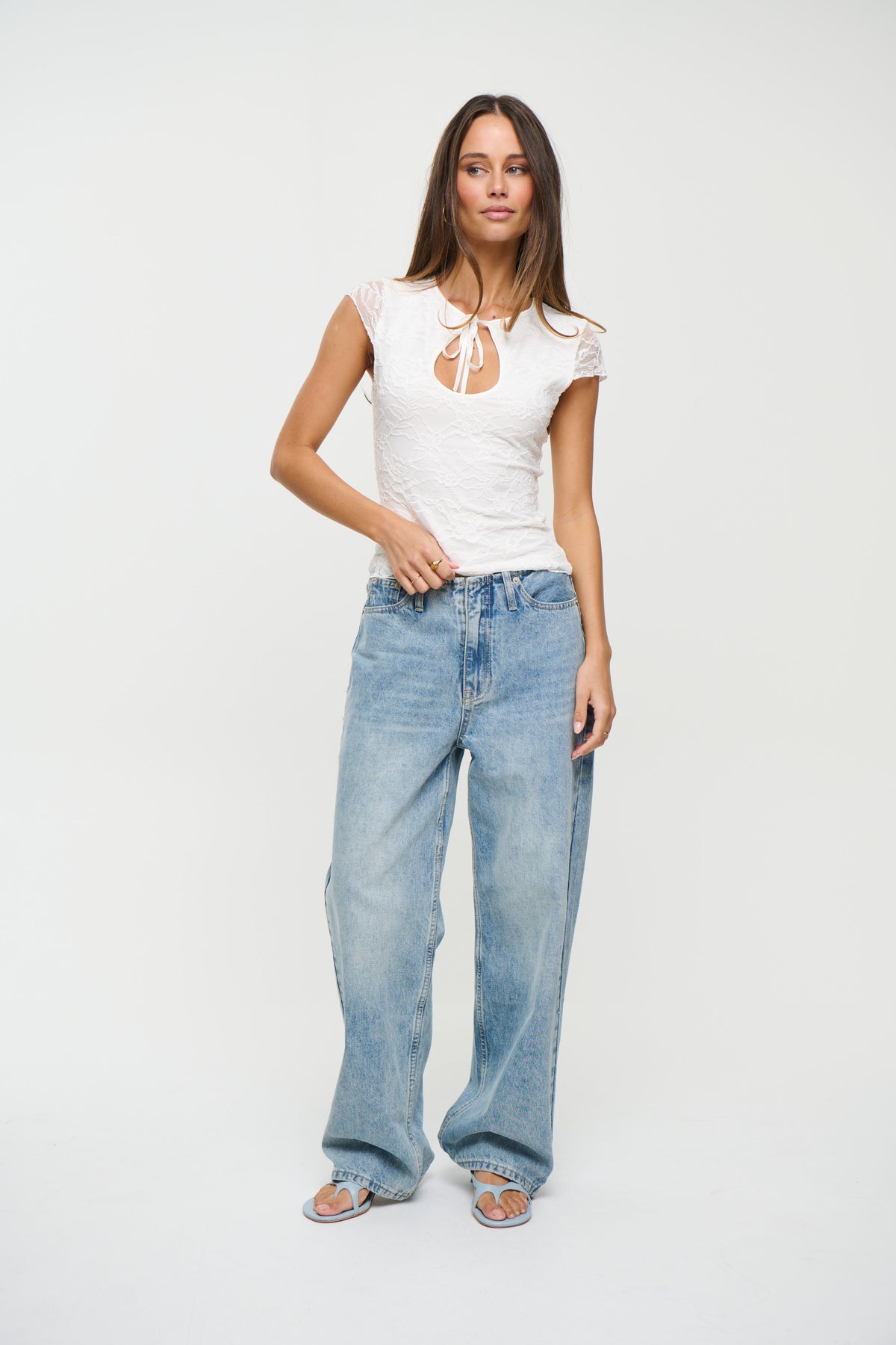 Tasha Lace Top White