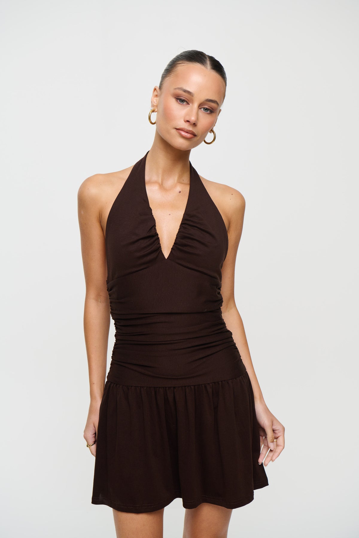 Kirsten Mini Dress Choc