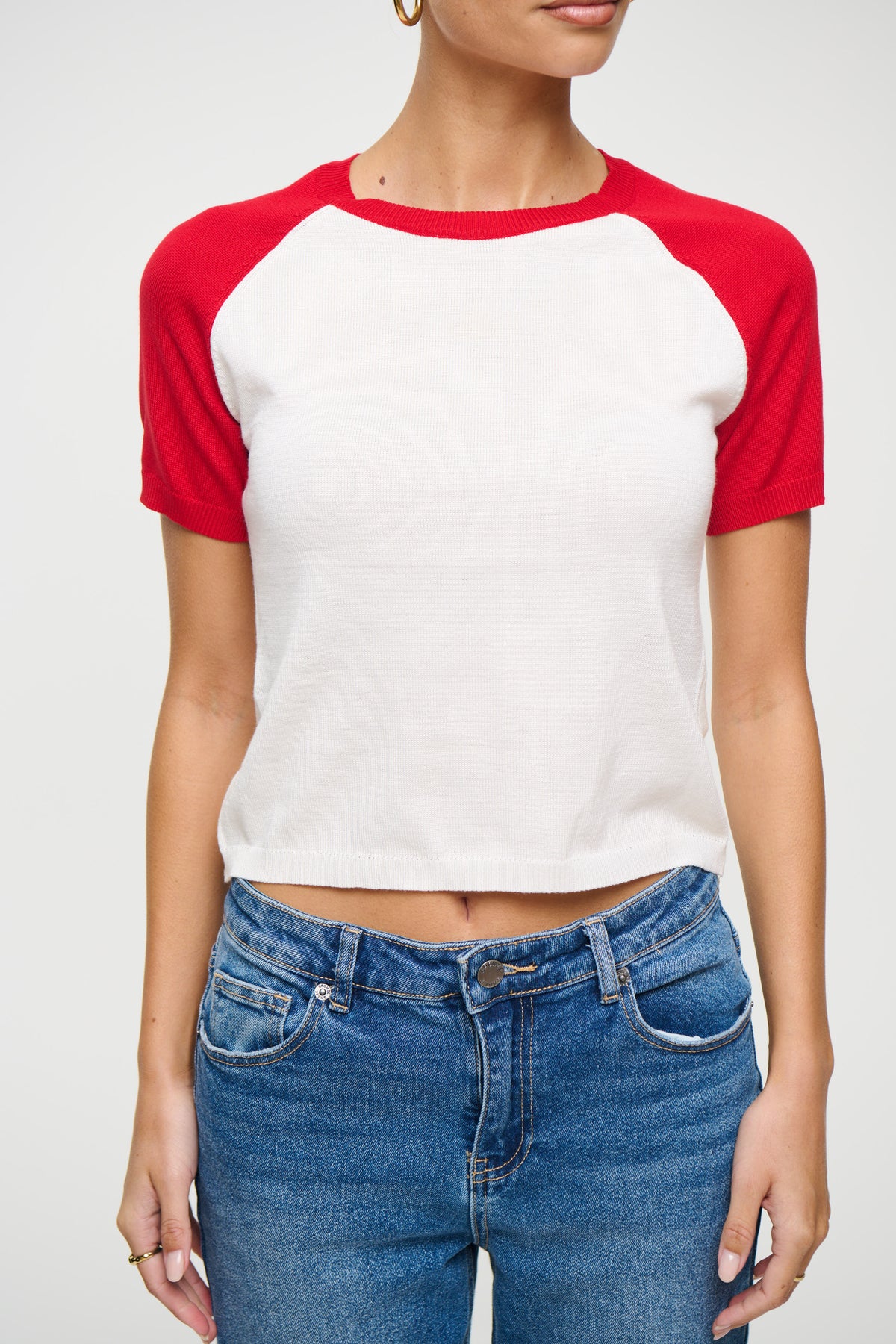 Tommy Knit Top Red