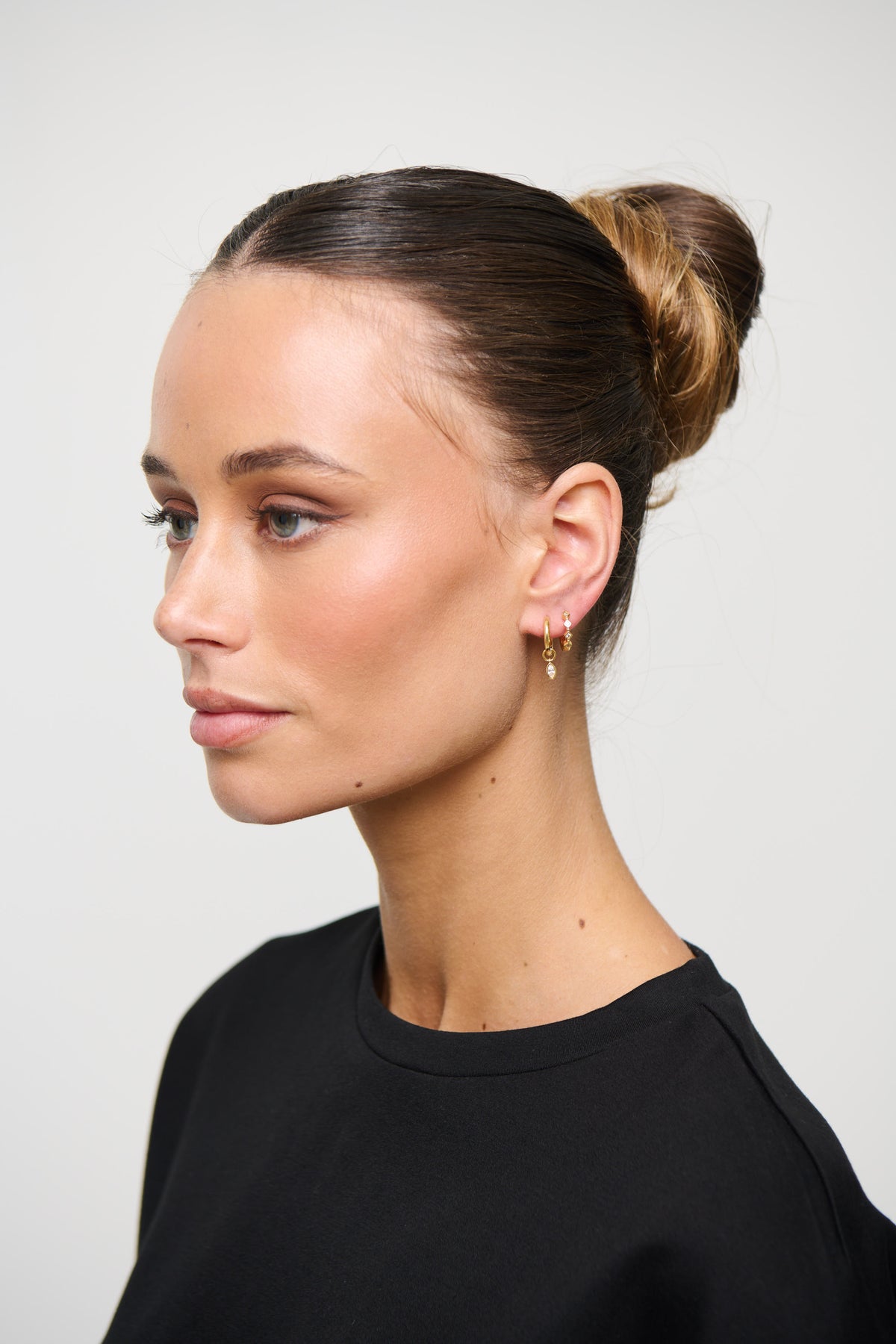 Charlotte Stacker Earring Set Gold Plated