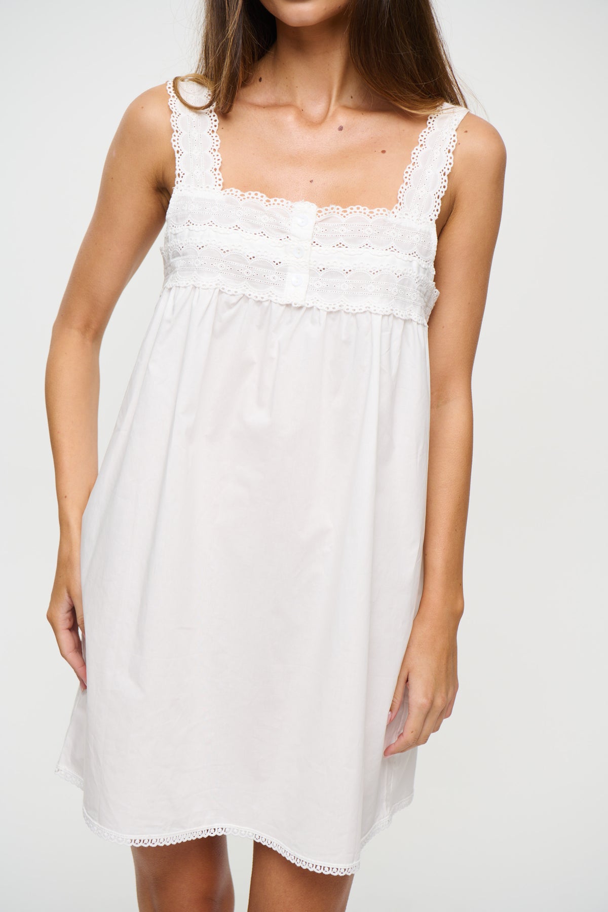 Silhouette Mini Dress Vanilla