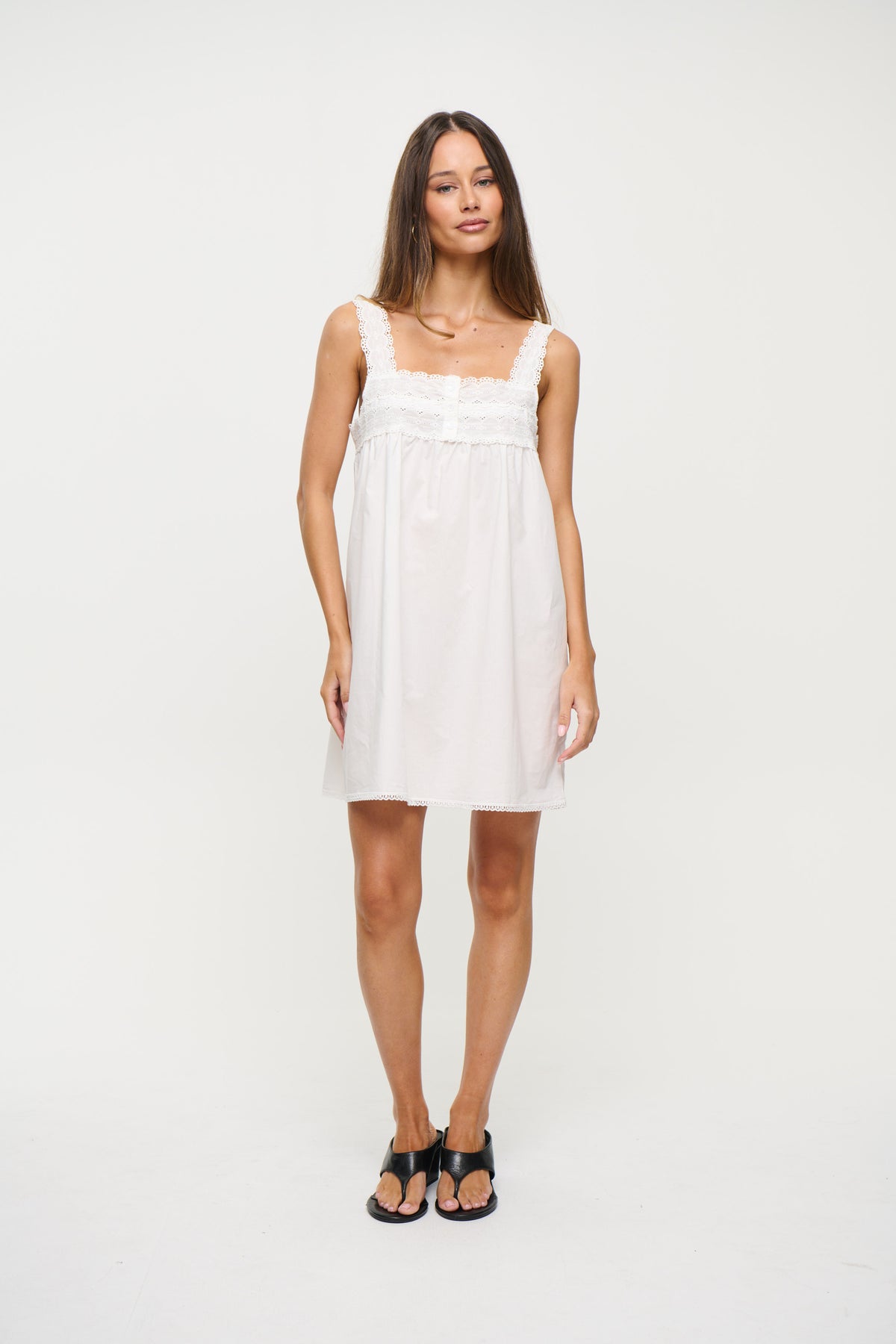 Silhouette Mini Dress Vanilla