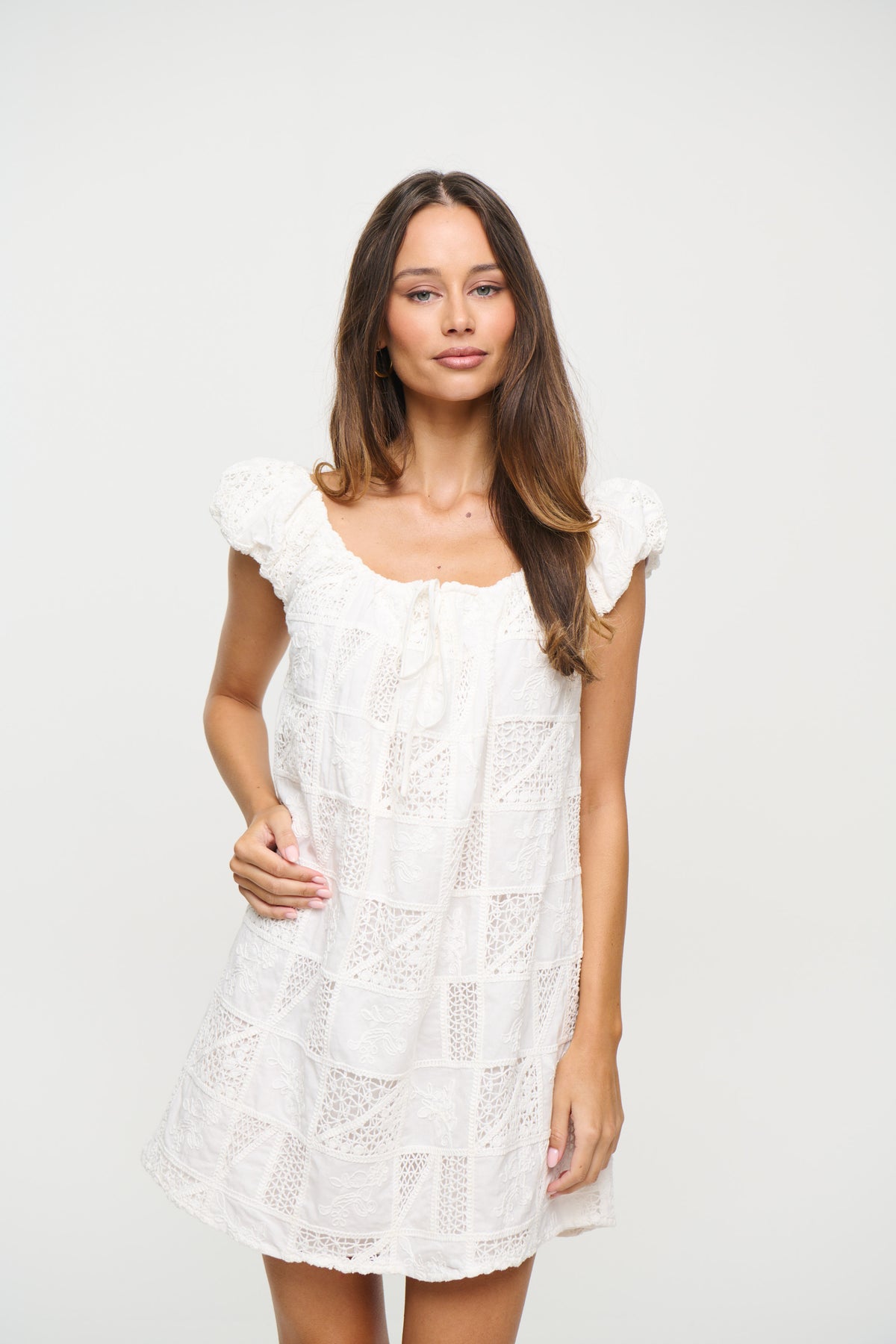 Yuni Mini Dress White