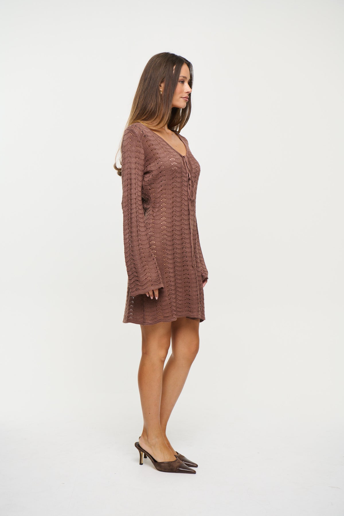 Aria Mini Dress Chocolate