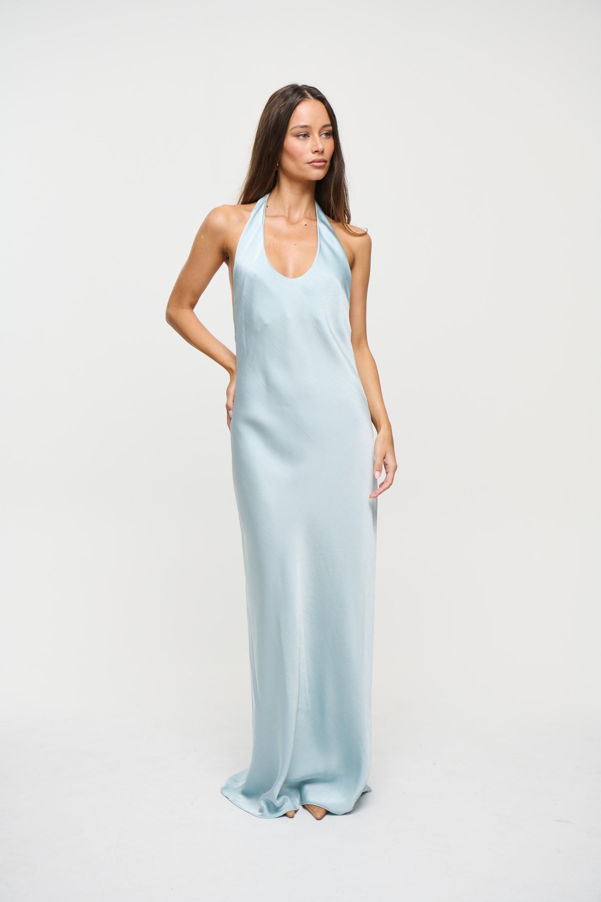 Bare Maxi Dress Baby Blue
