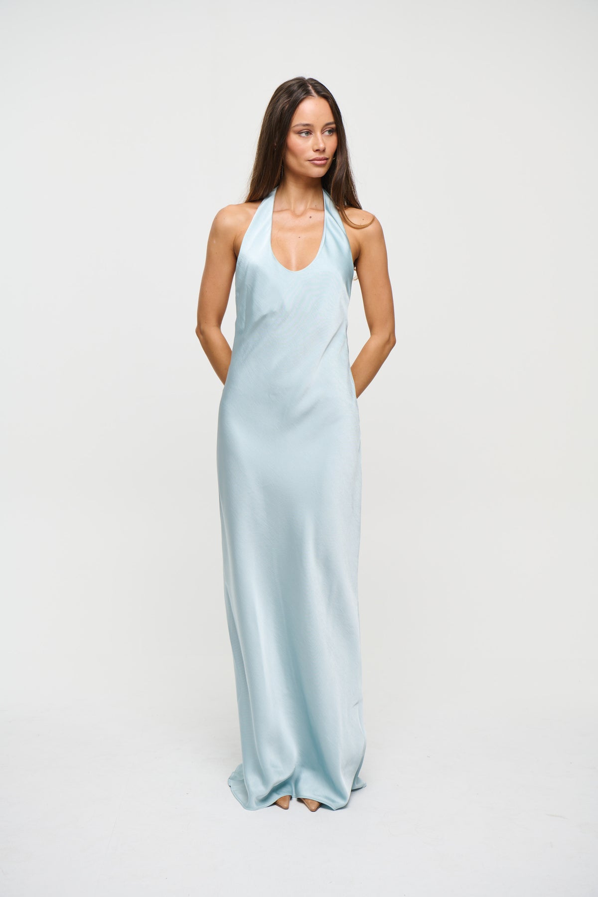 Bare Maxi Dress Baby Blue