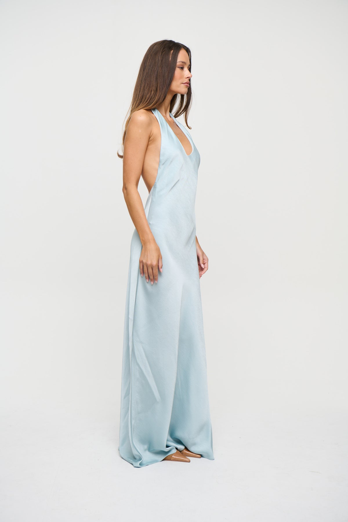 Bare Maxi Dress Baby Blue