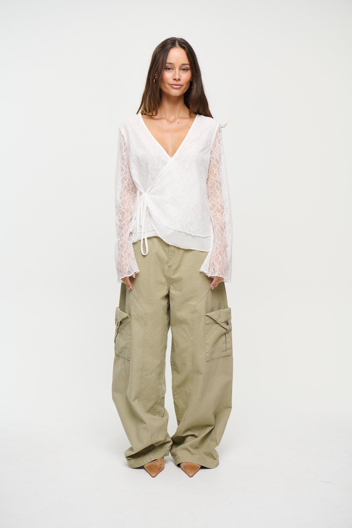 Tammie Lace Top White