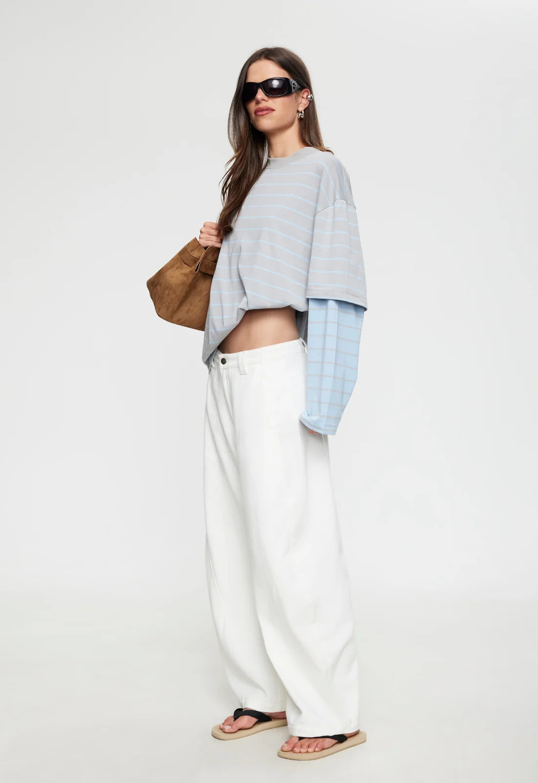 Bottega Shirt Cloudy Sky Stripe