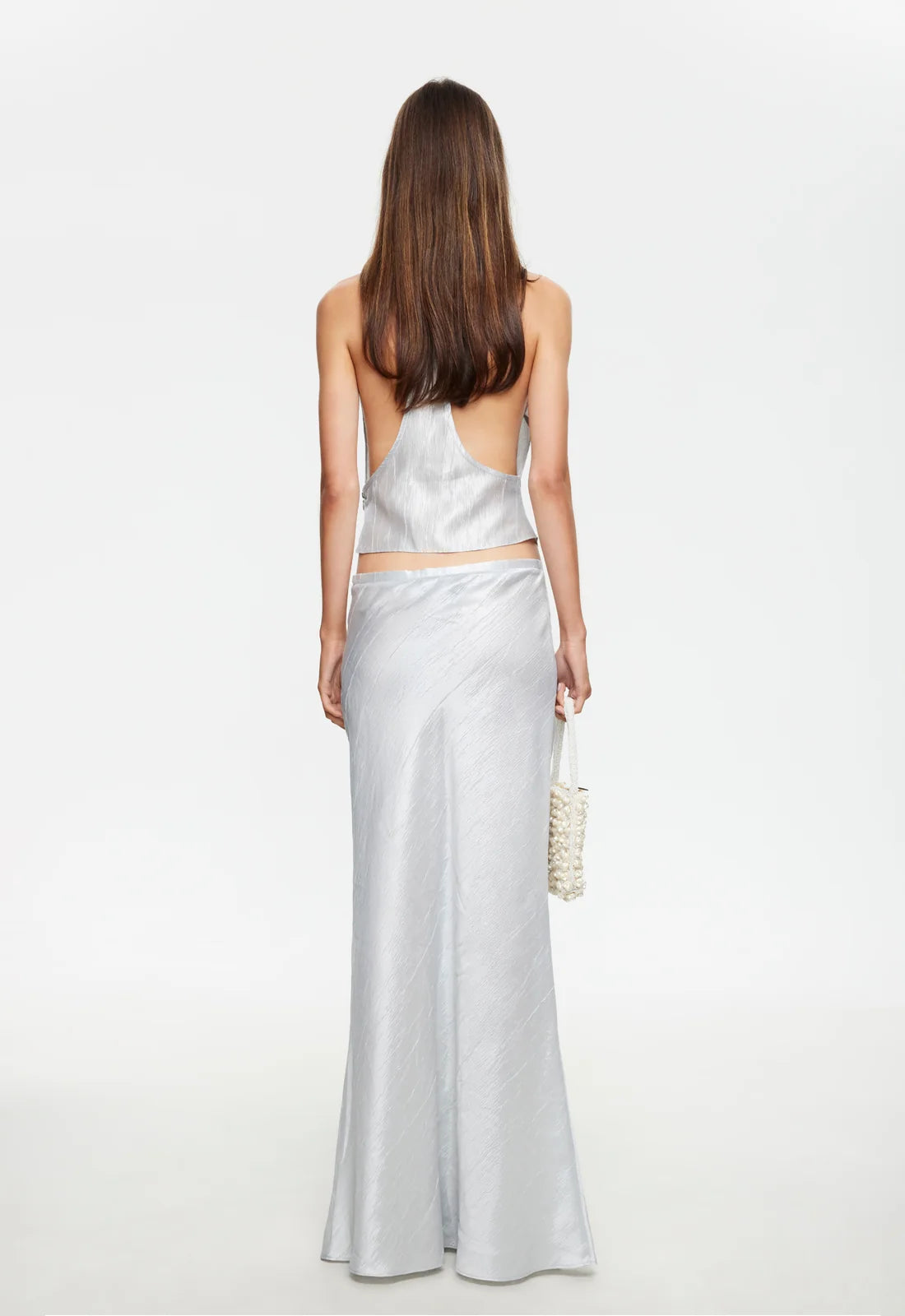 Hudson Maxi Skirt Silver