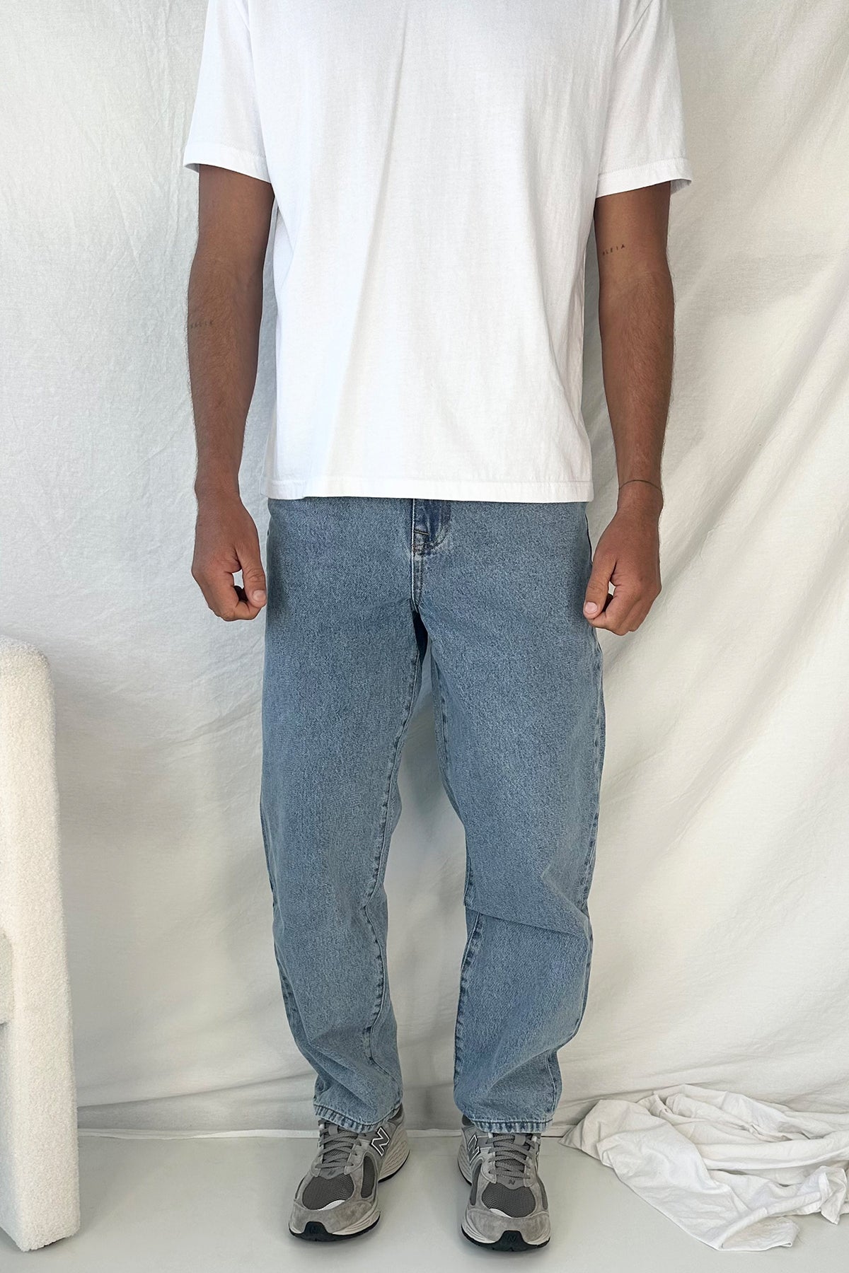 Cruz Baggy Denim Mid Blue