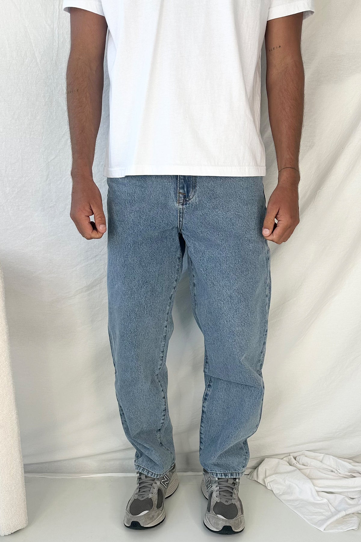 Cruz Baggy Denim Mid Blue