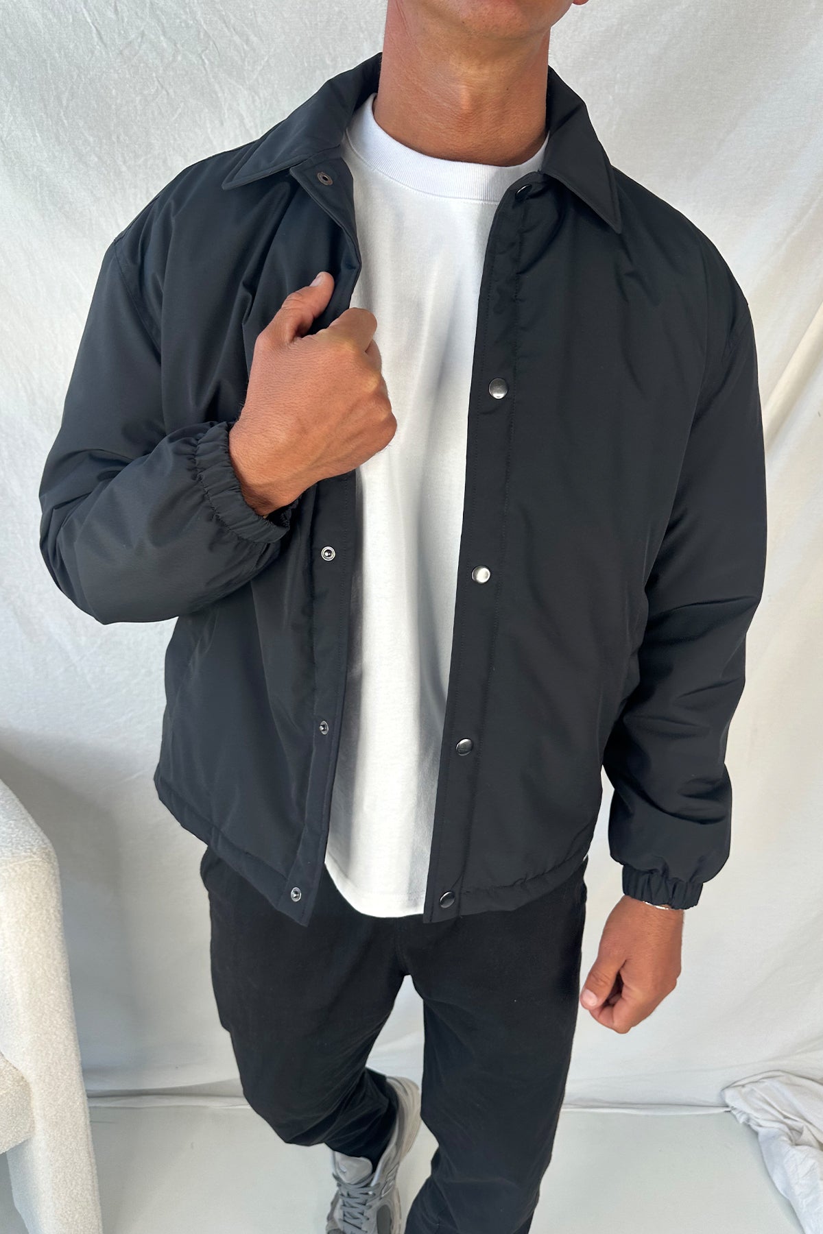 Padded Bomber Black