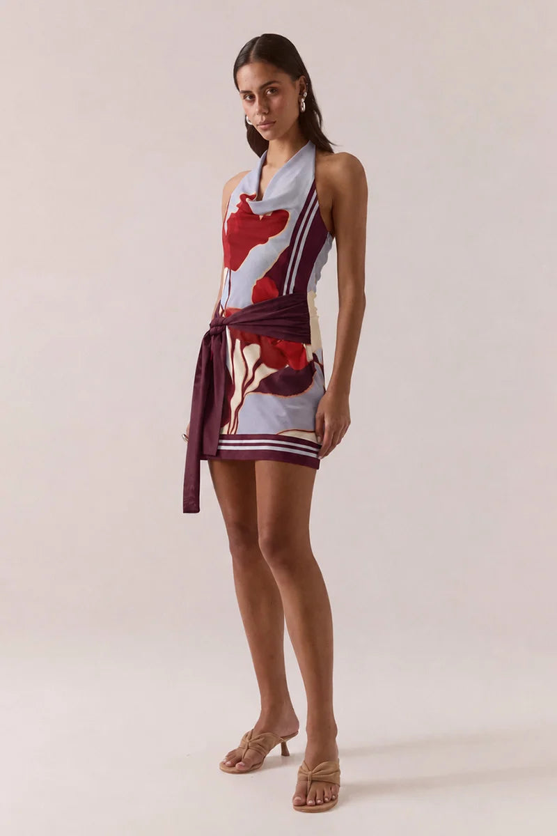Kalea Mini Dress Blue Bloom