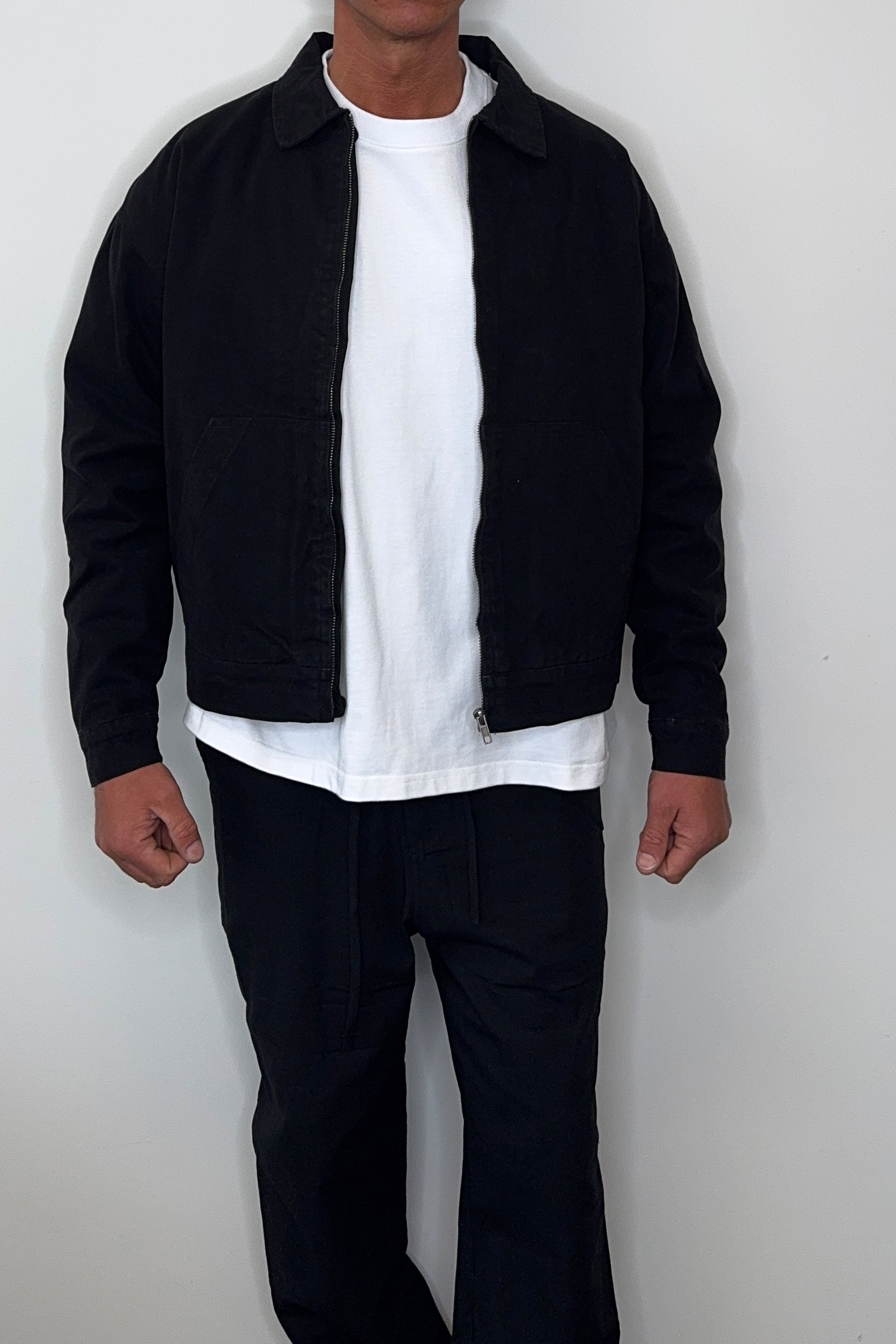 Collar Lined Jacket Black