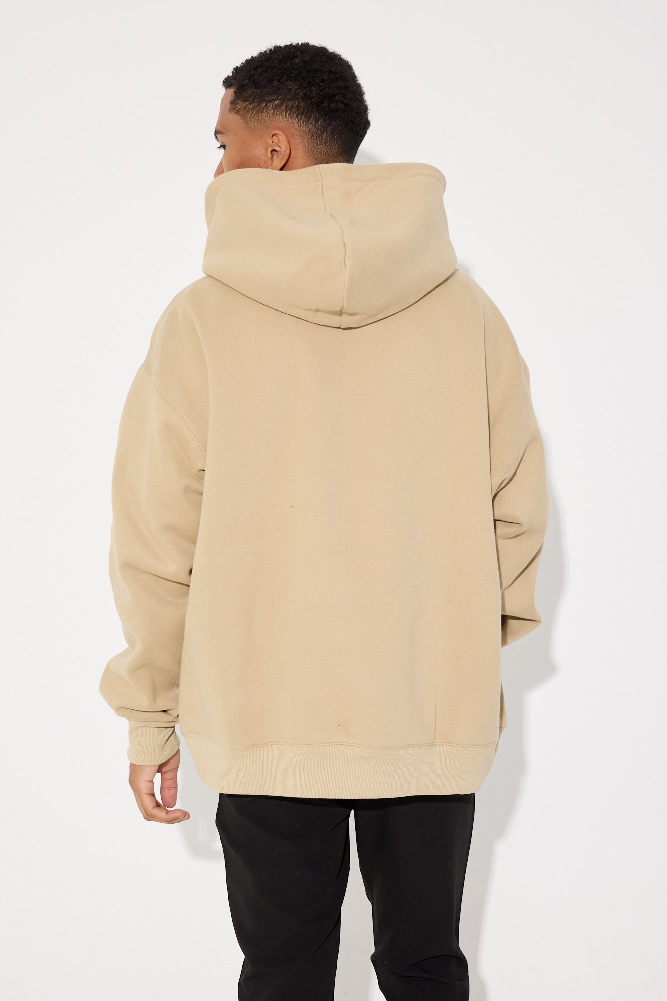 Roman Oversize Basic Hoodie Stone