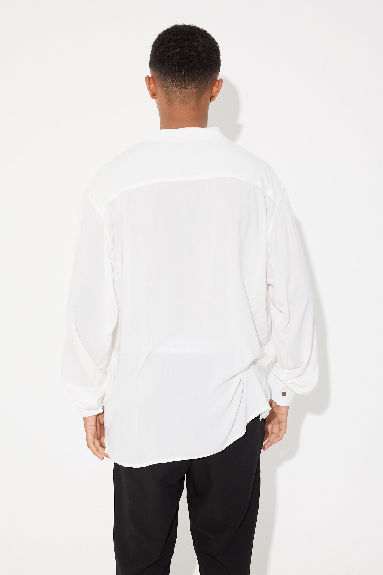 Jase Long Sleeve Shirt White