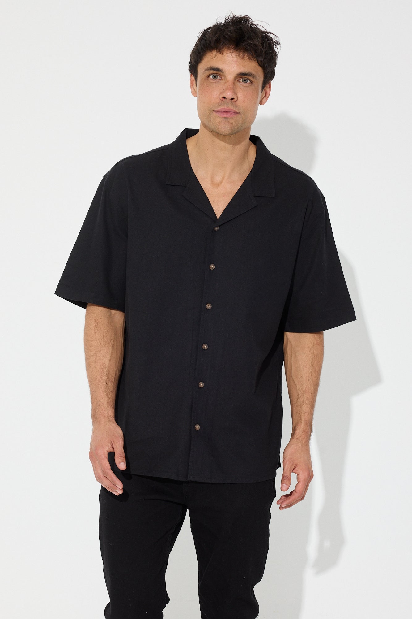 Petros Linen Shirt Black