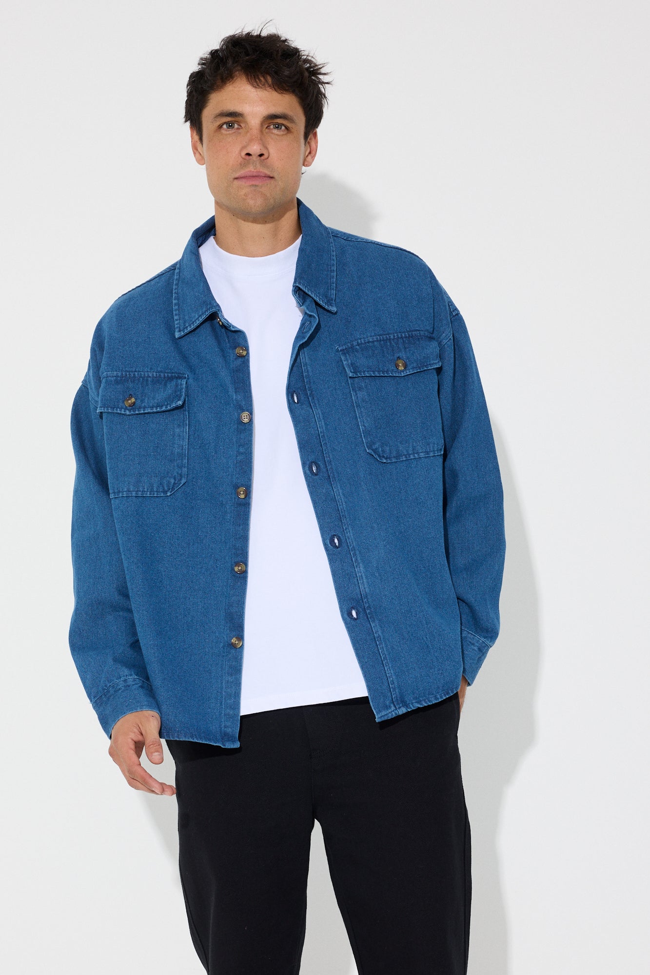Denim Overshirt Blue
